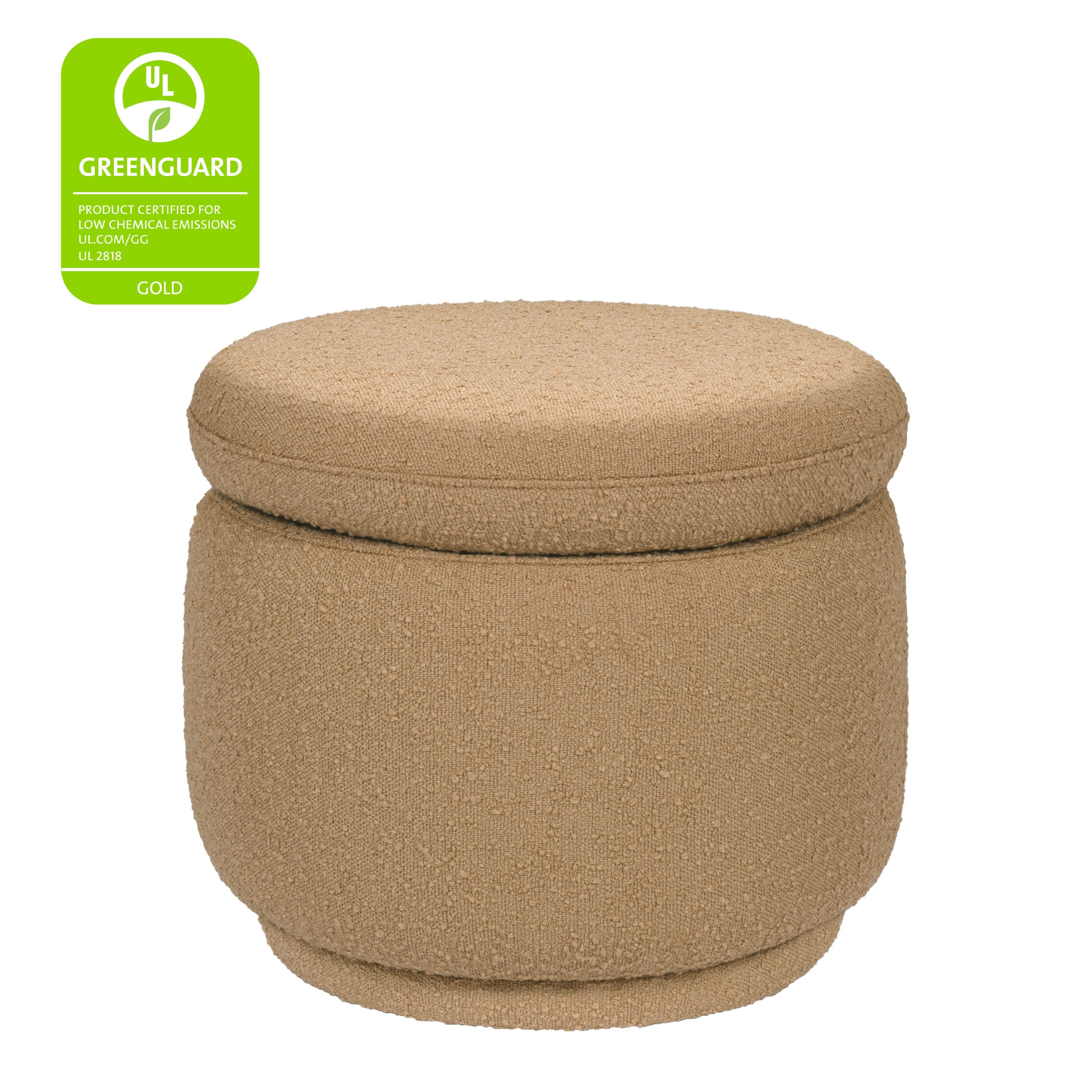 Storage Ottoman in Boucle