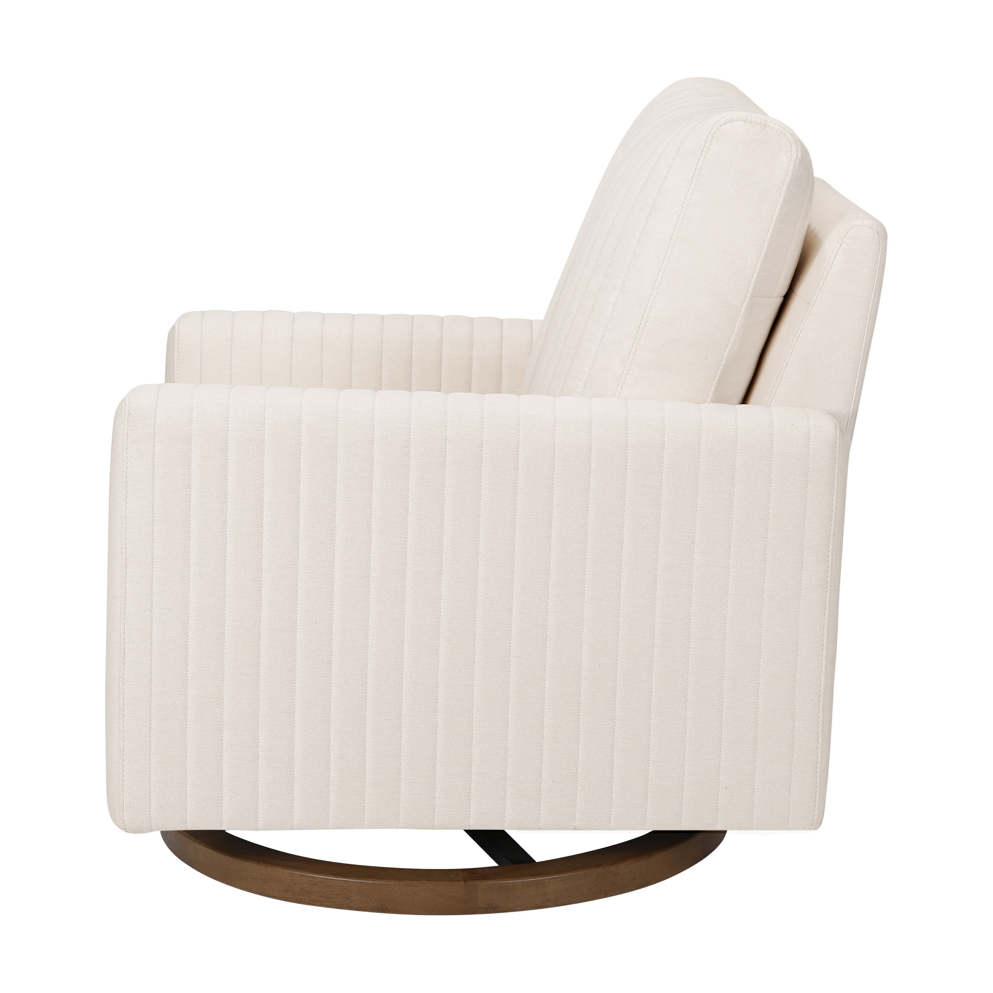 Channeled Swivel Glider in Eco-Performance Fabric | Water Repellent & Stain Resistant
