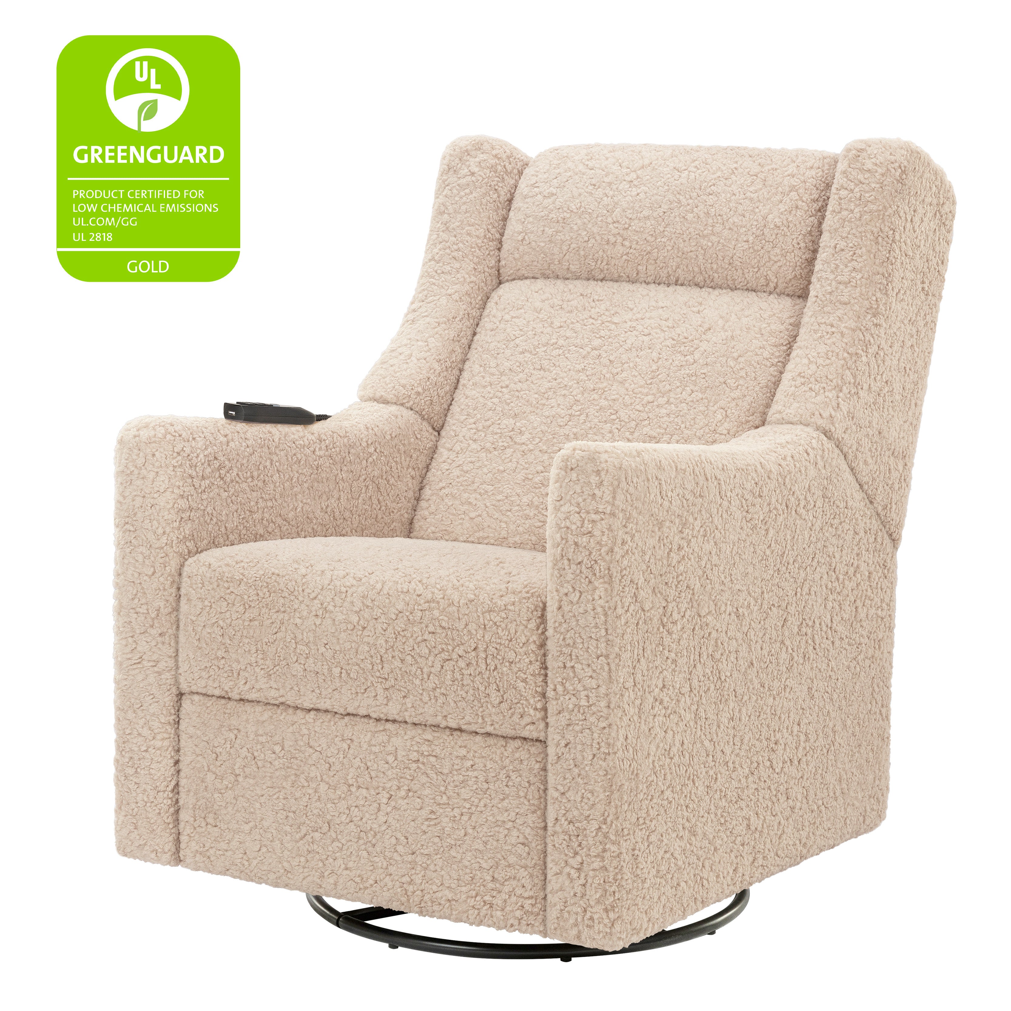 Deluxe Power Recliner and Swivel Glider with Heat and Massage