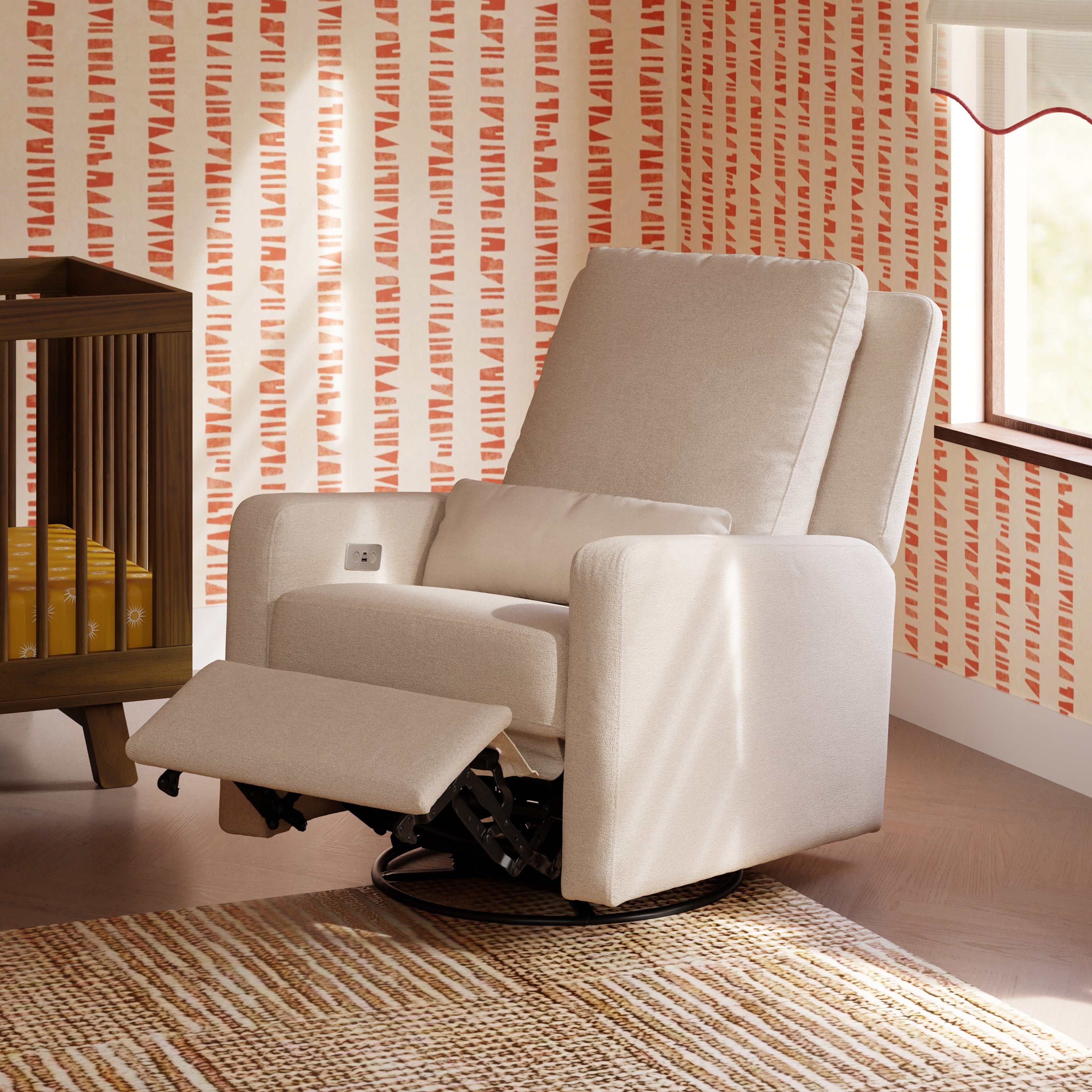 Electronic Recliner and Swivel Glider with USB port