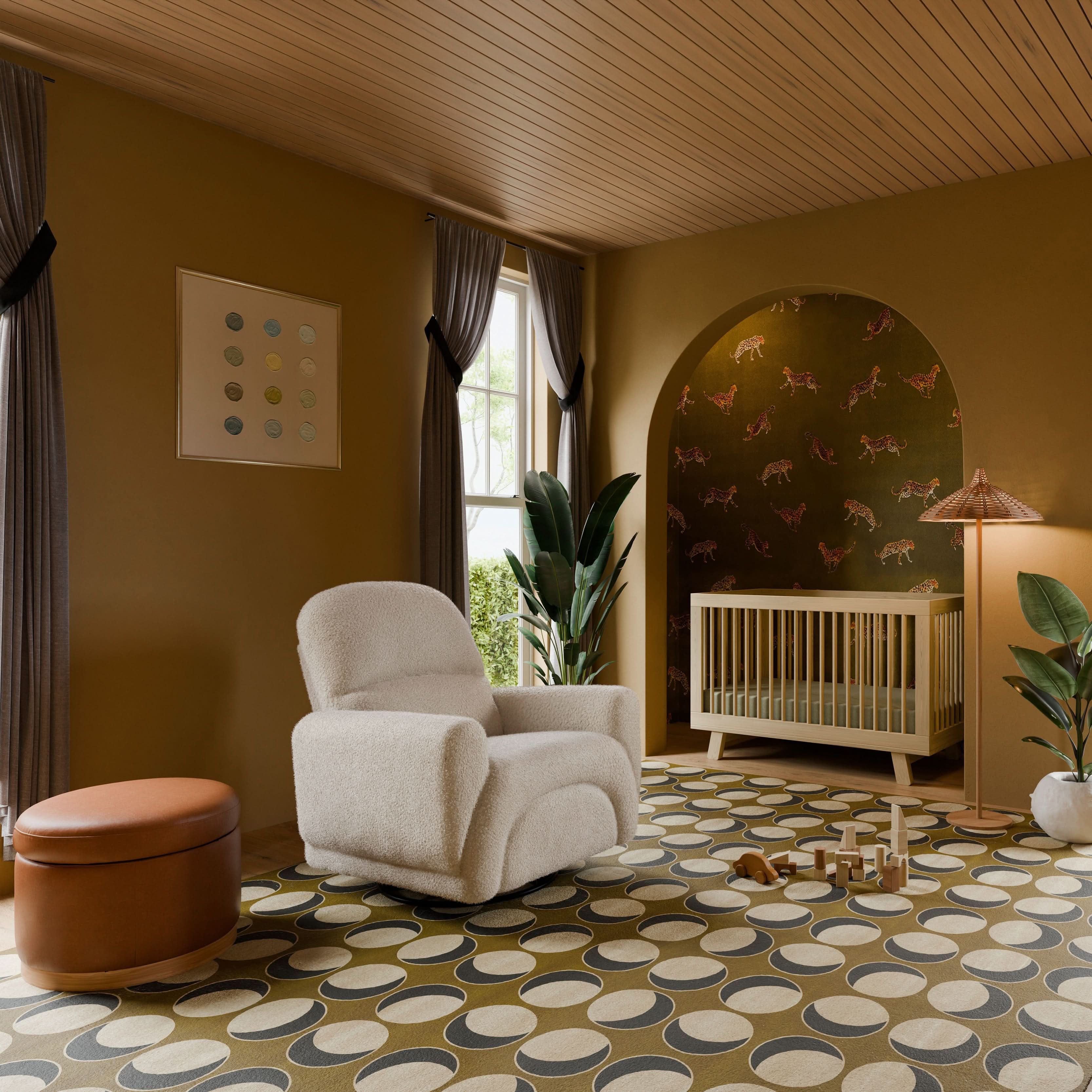 Storage Ottoman in Vegan Leather