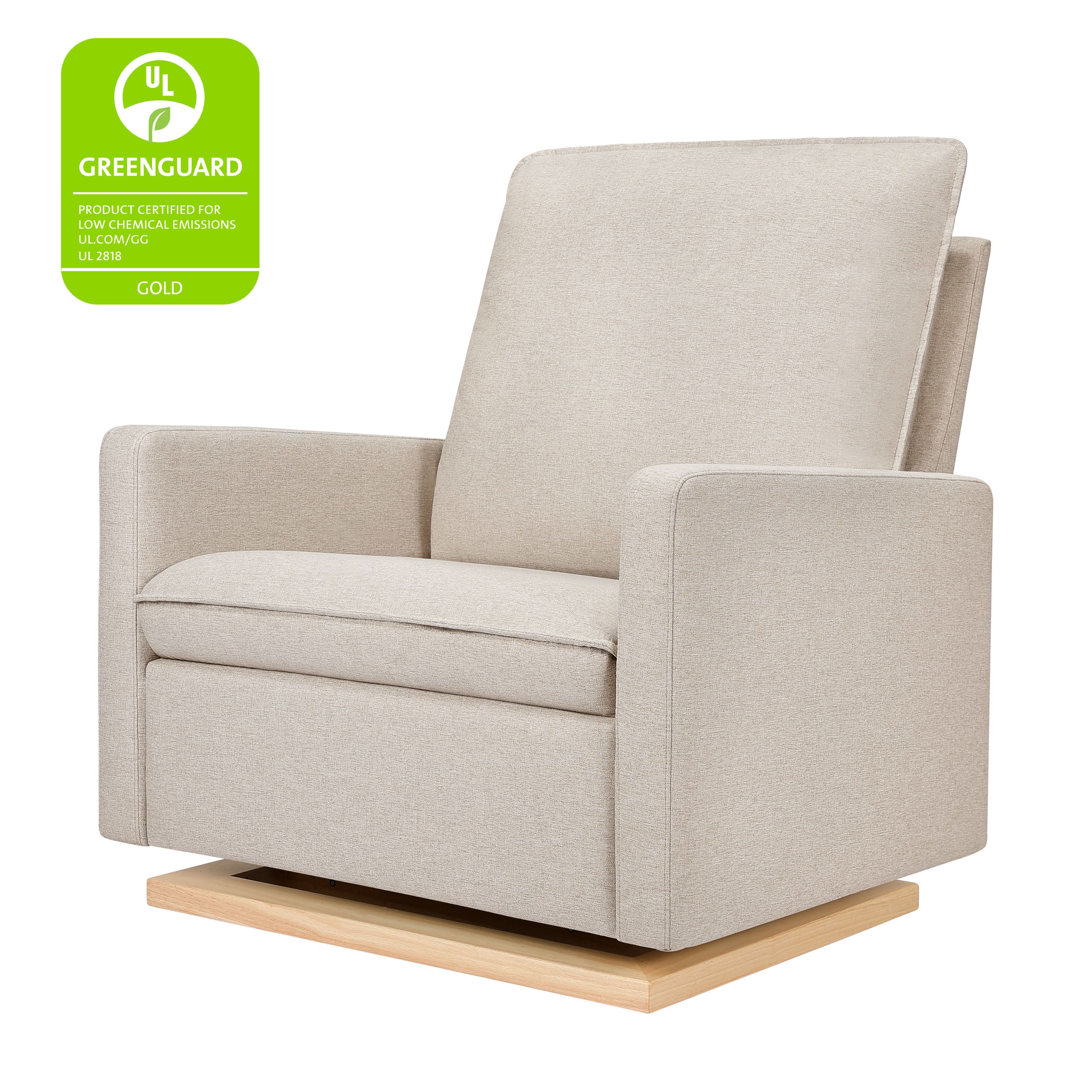 Pillowback Chair and a Half Glider in Eco-Performance Fabric | Water Repellent & Stain Resistant