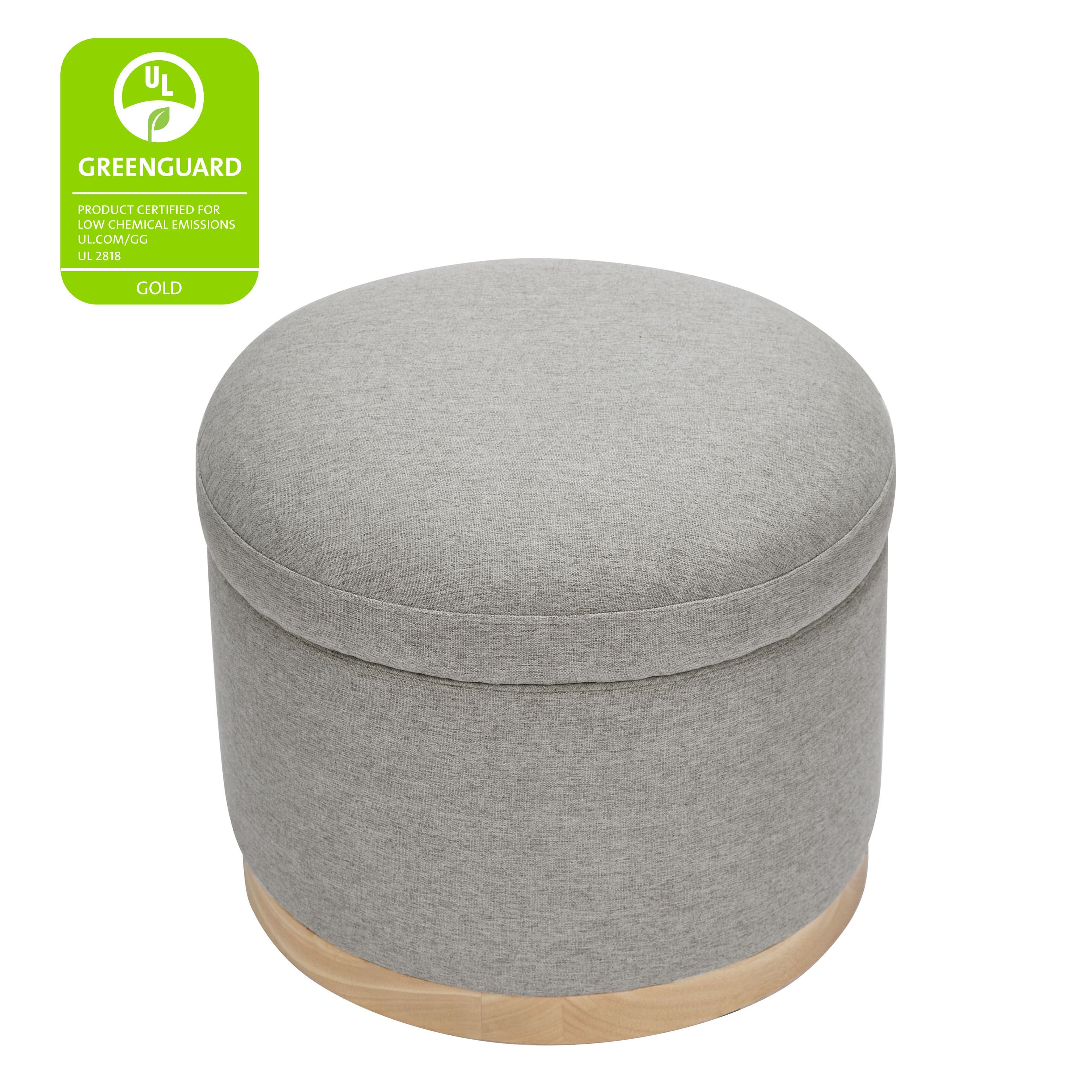 Storage Ottoman in Eco-Performance Fabric | Water Repellent & Stain Resistant