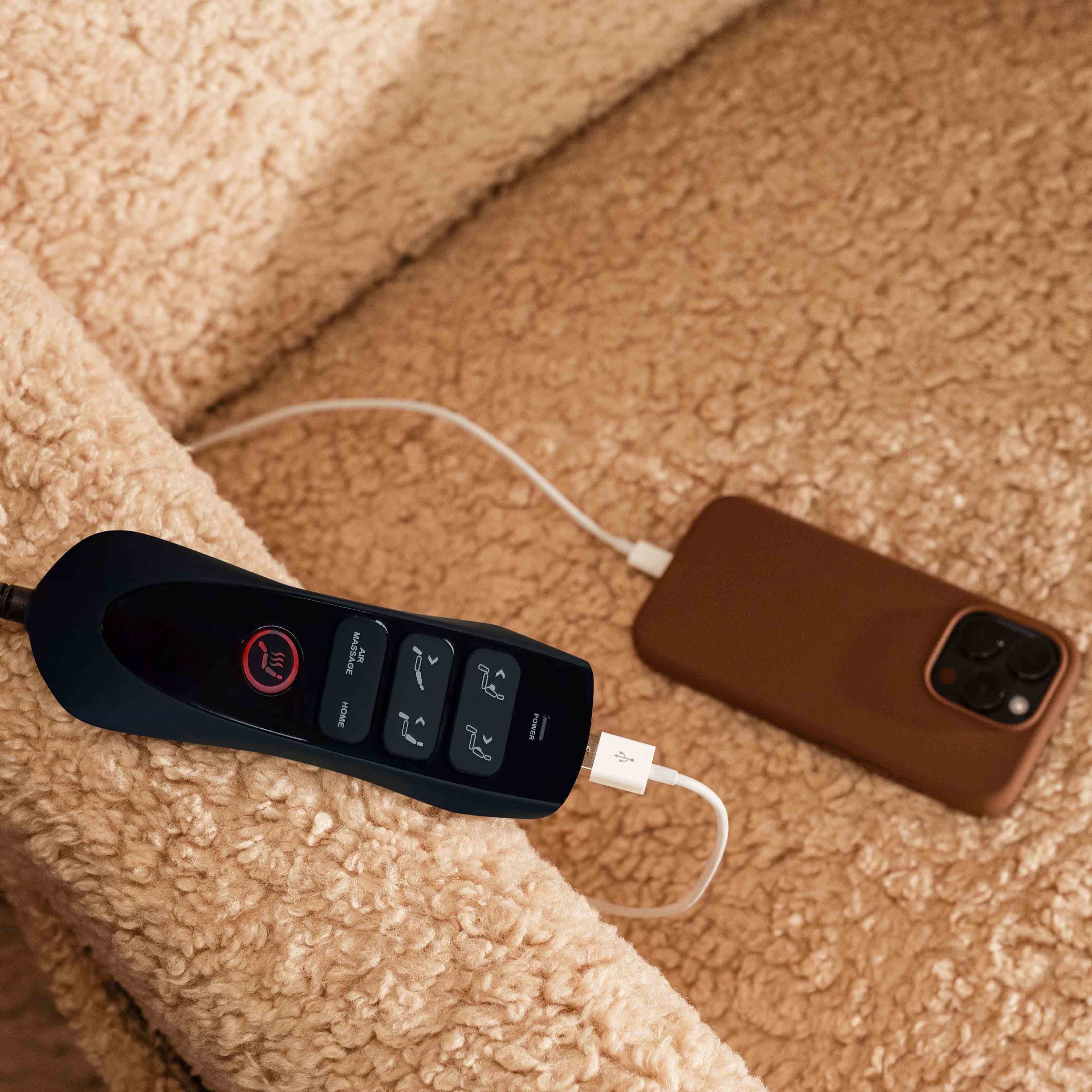 Deluxe Power Recliner and Swivel Glider with Heat and Massage