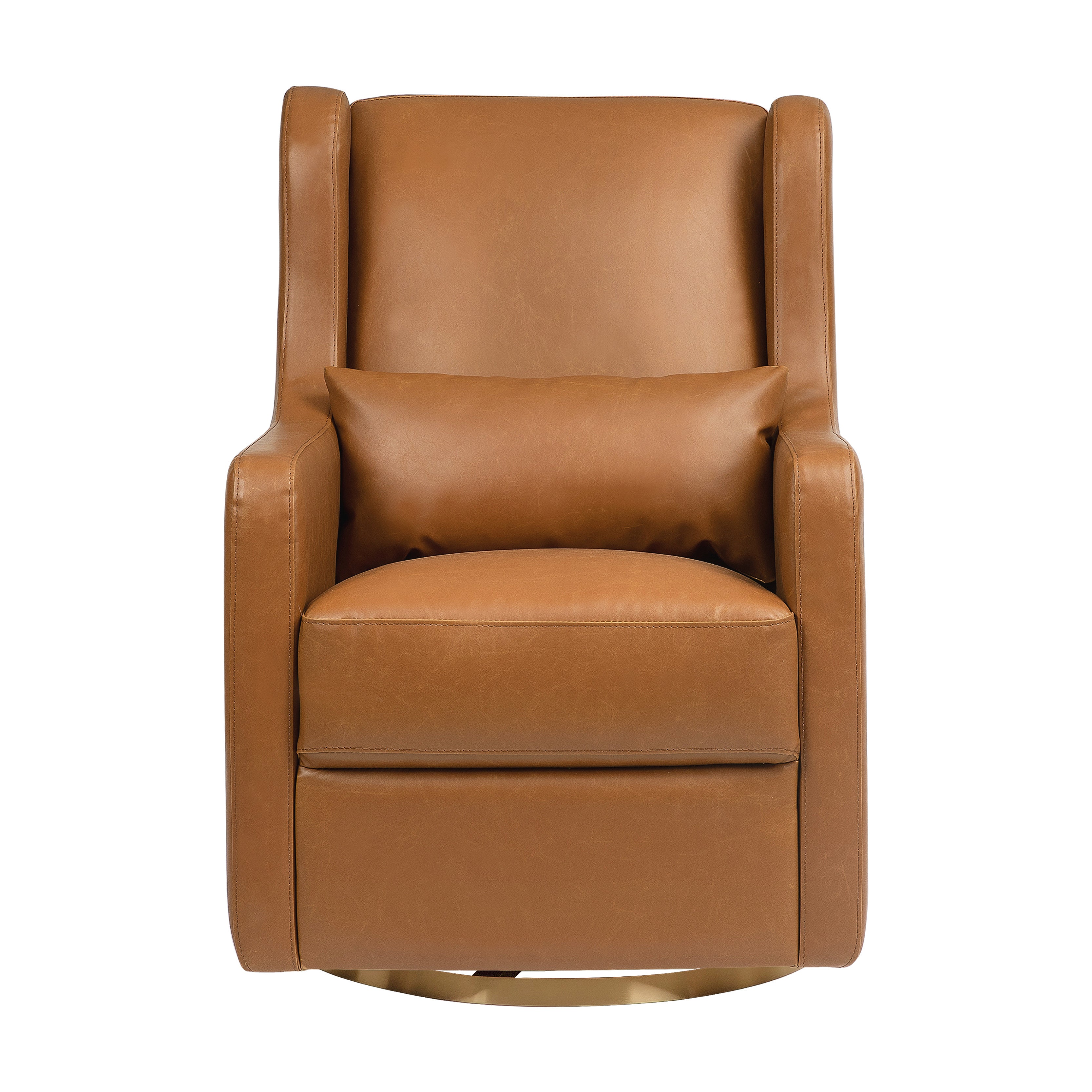 Swivel Glider in Vegan Leather