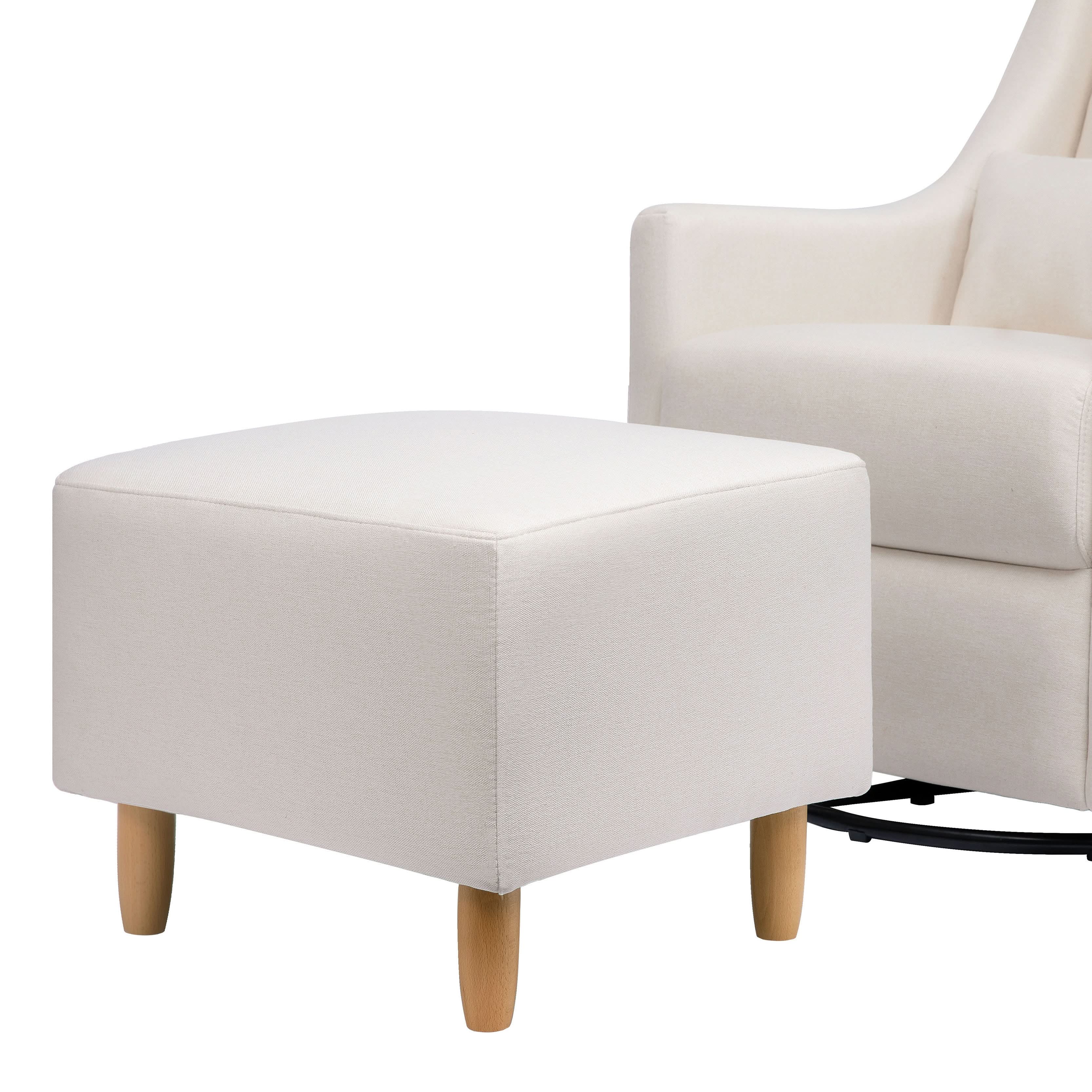 Swivel Glider and Ottoman in Eco-Performance Fabric | Water Repellent & Stain Resistant
