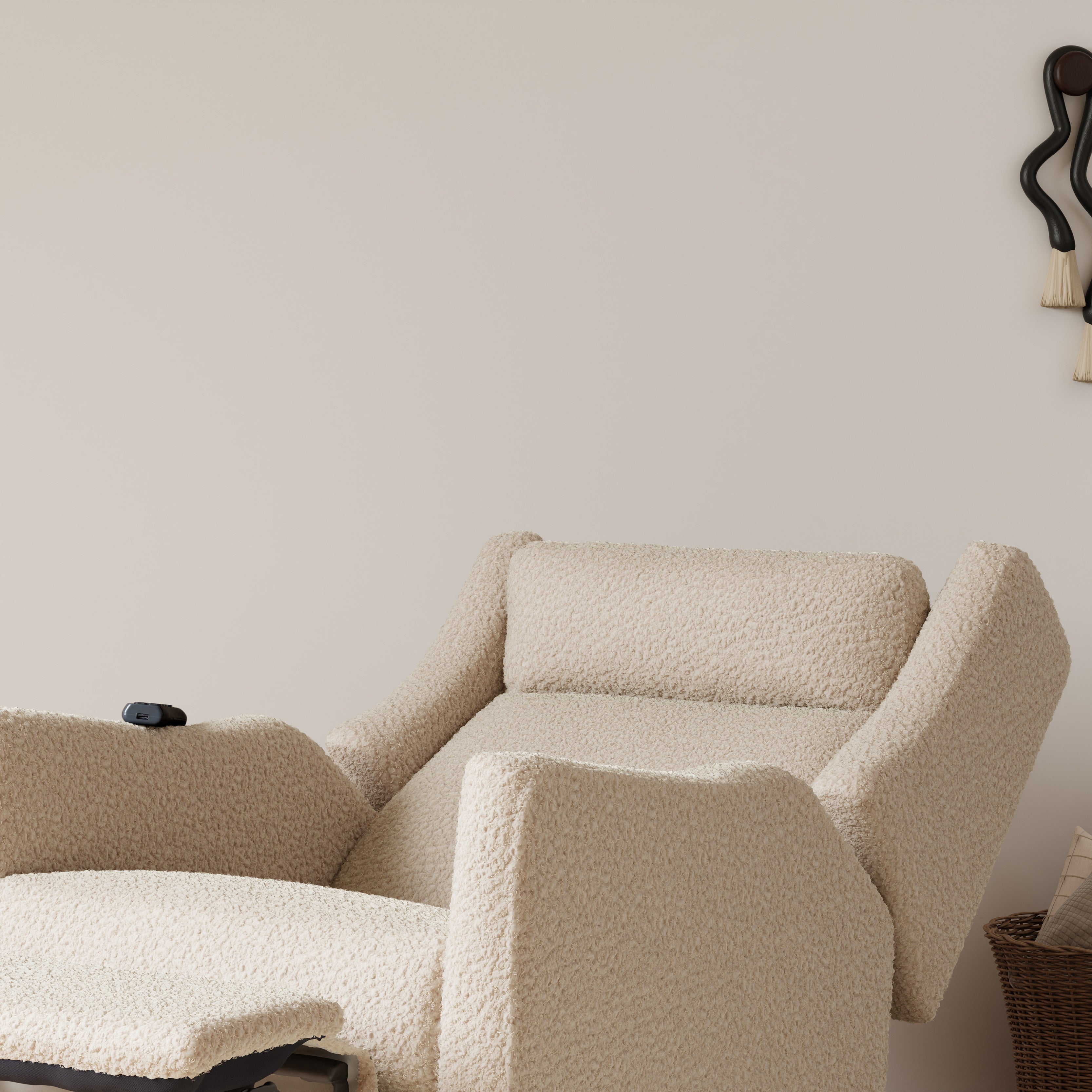 Deluxe Power Recliner and Swivel Glider with Heat and Massage