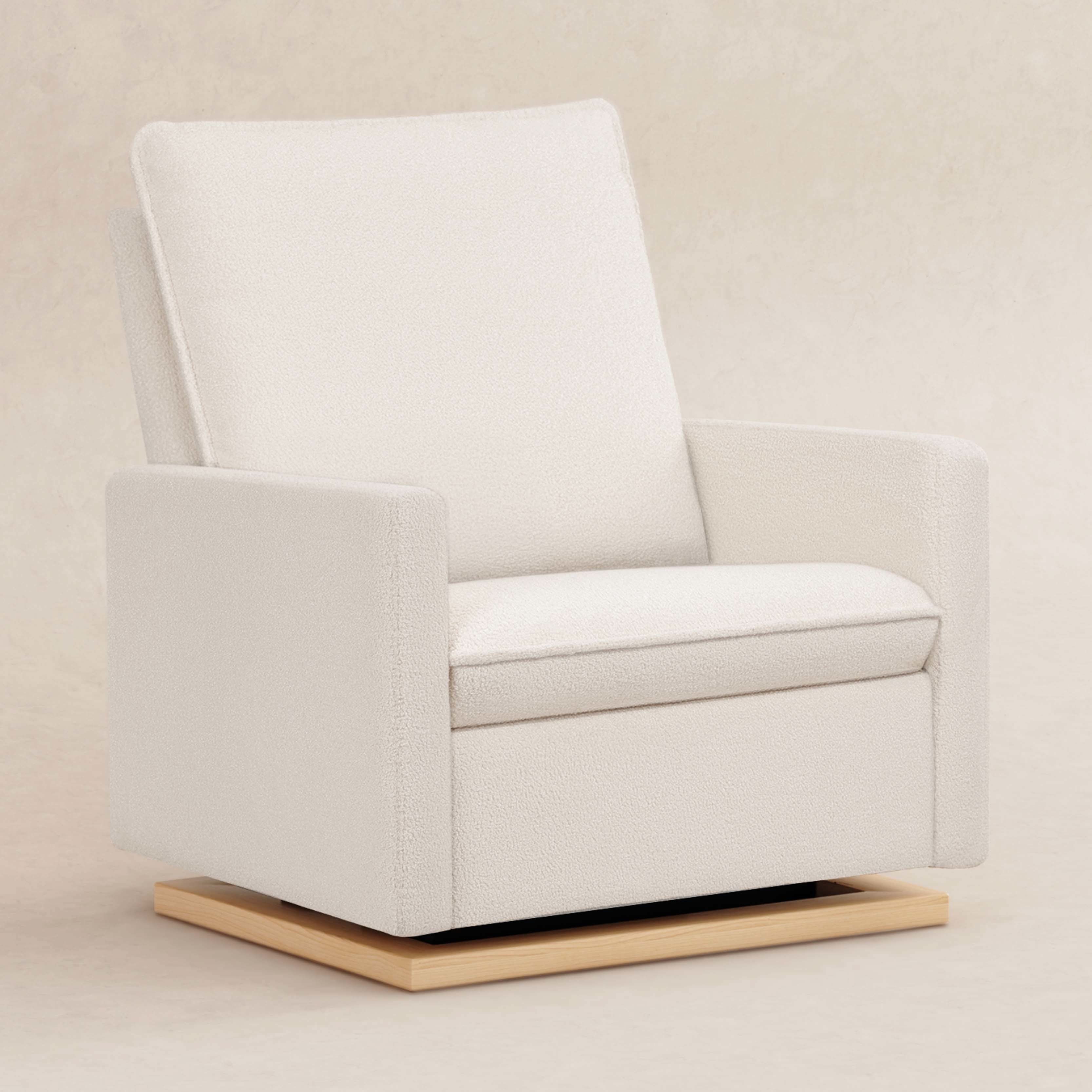 Pillowback Chair and a Half Glider in Fleece