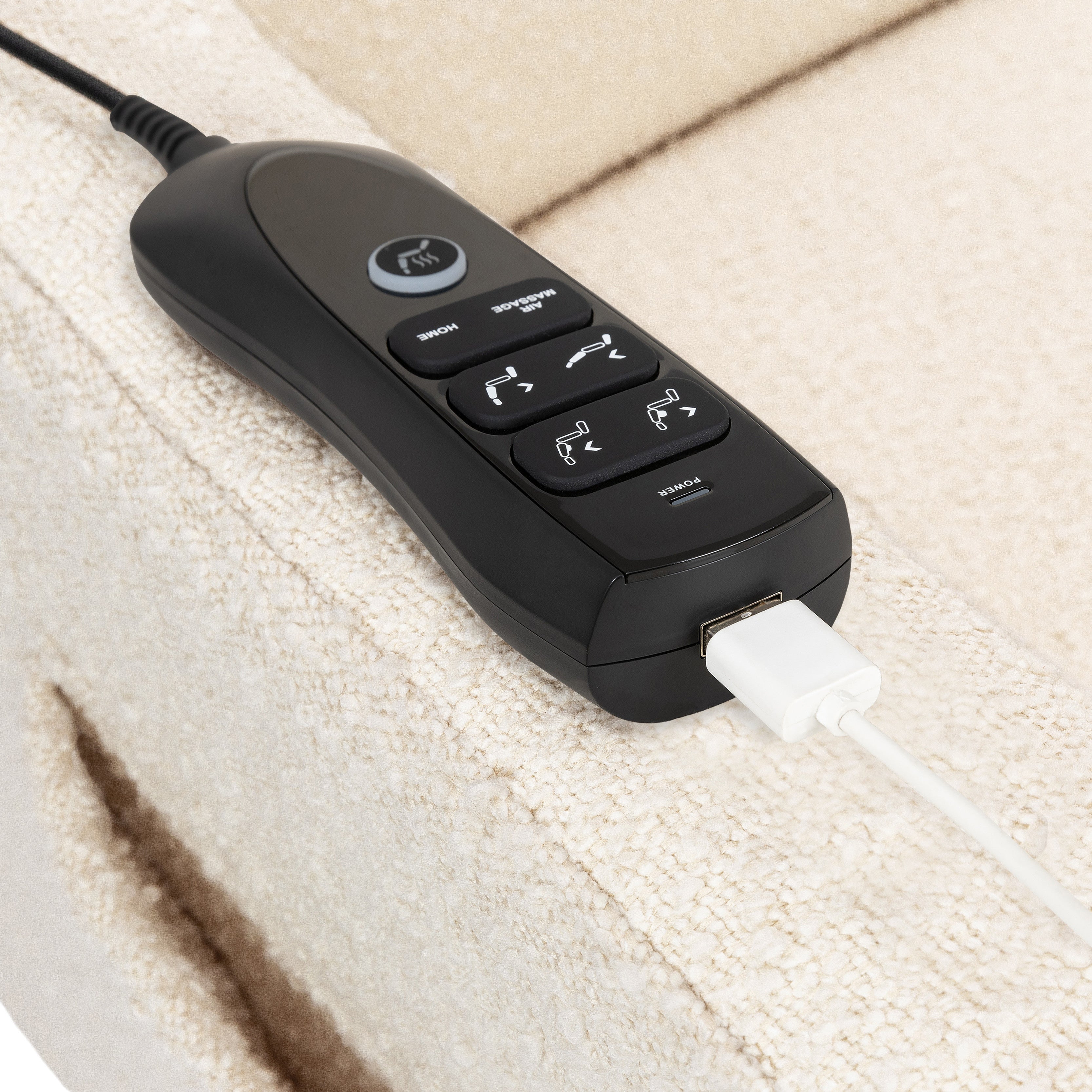 Deluxe Power Recliner and Swivel Glider with Heat and Massage