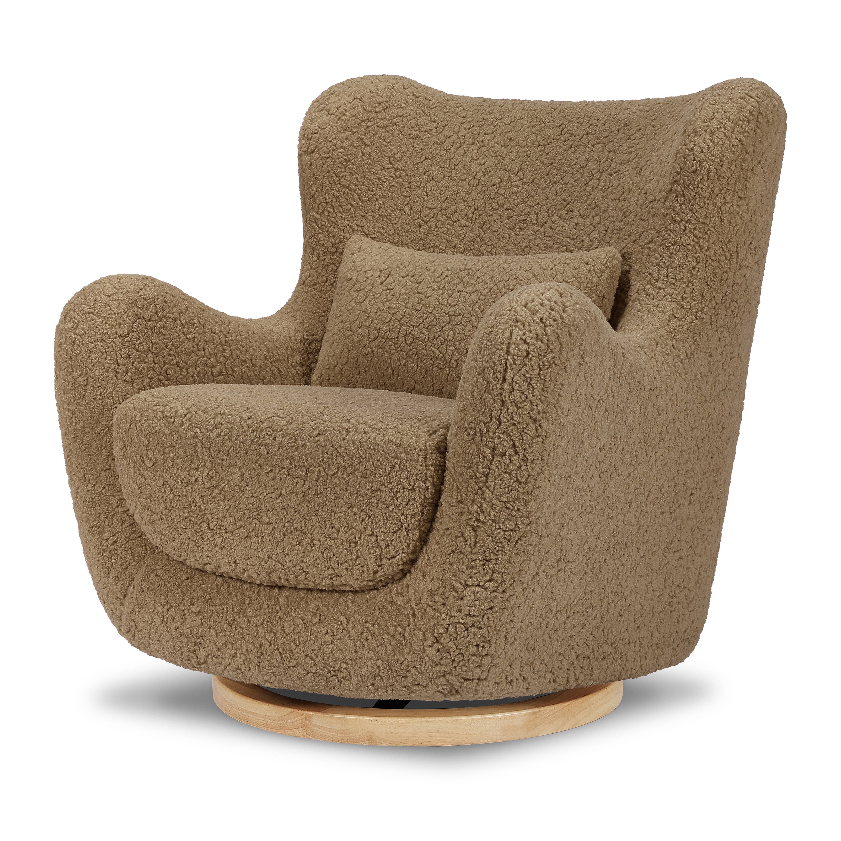 Swivel Glider in Shearling