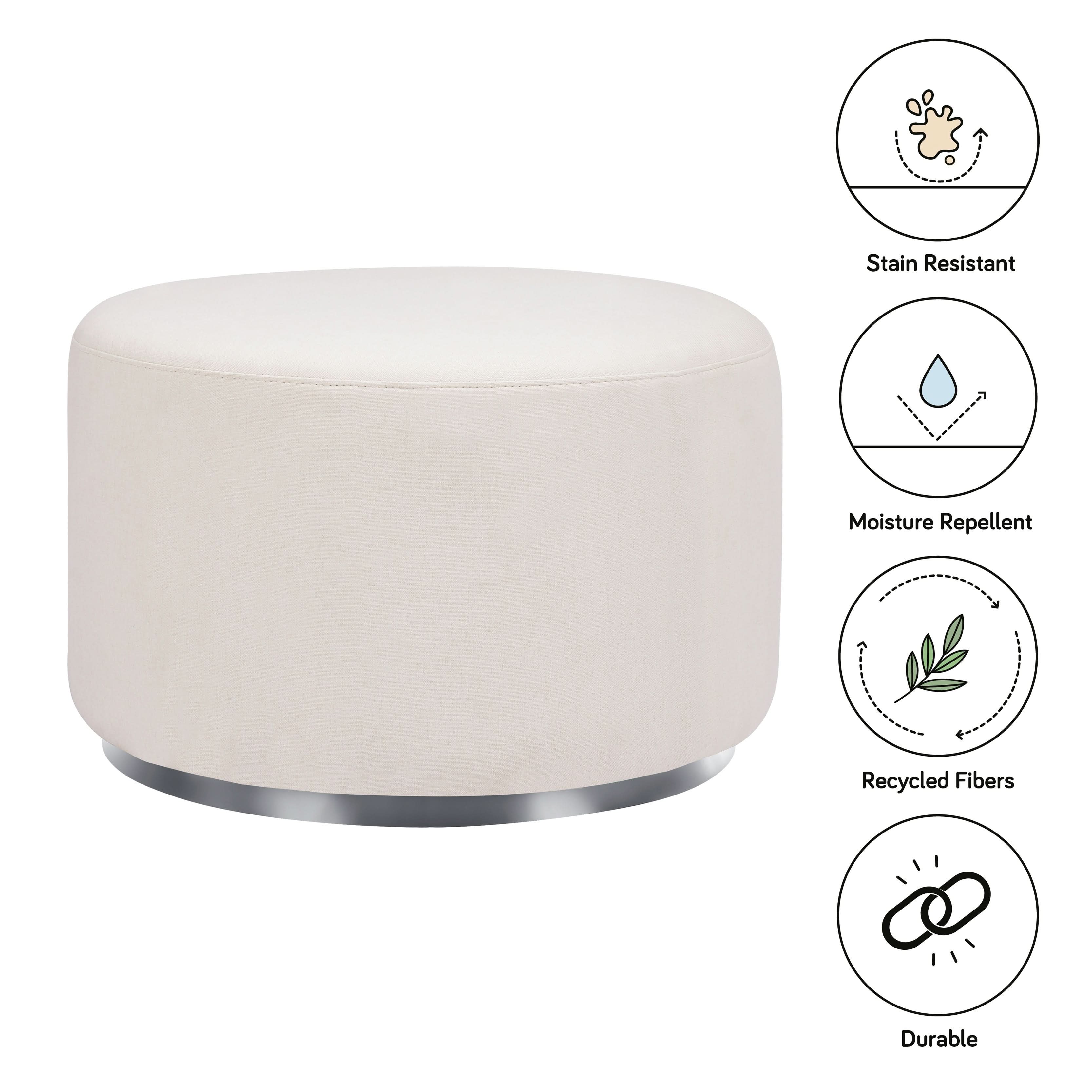 Tuba Gliding Ottoman in Eco-Performance Fabric | Water Repellent & Stain Resistant