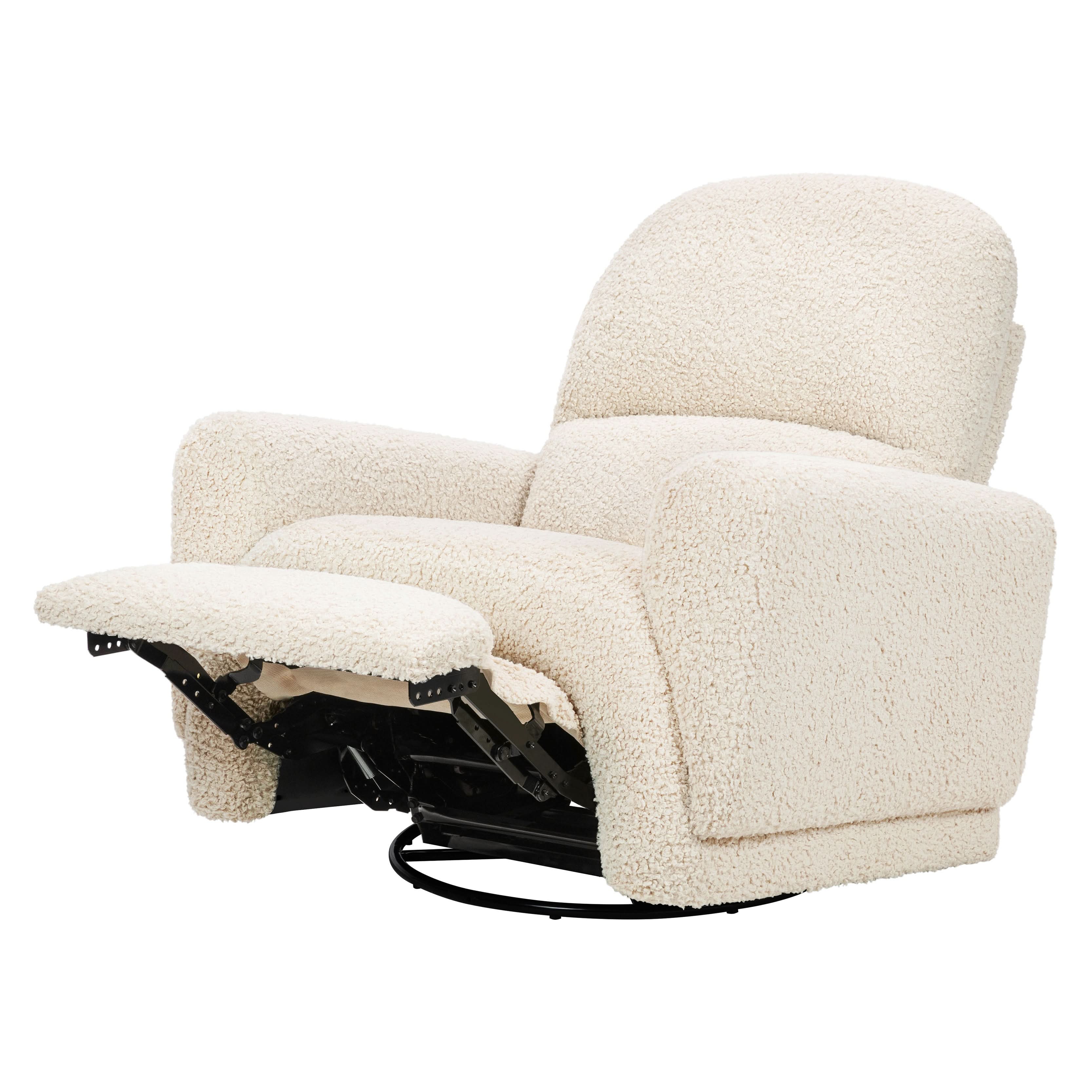 Rainbow Recliner and Swivel Glider in Teddy Loop