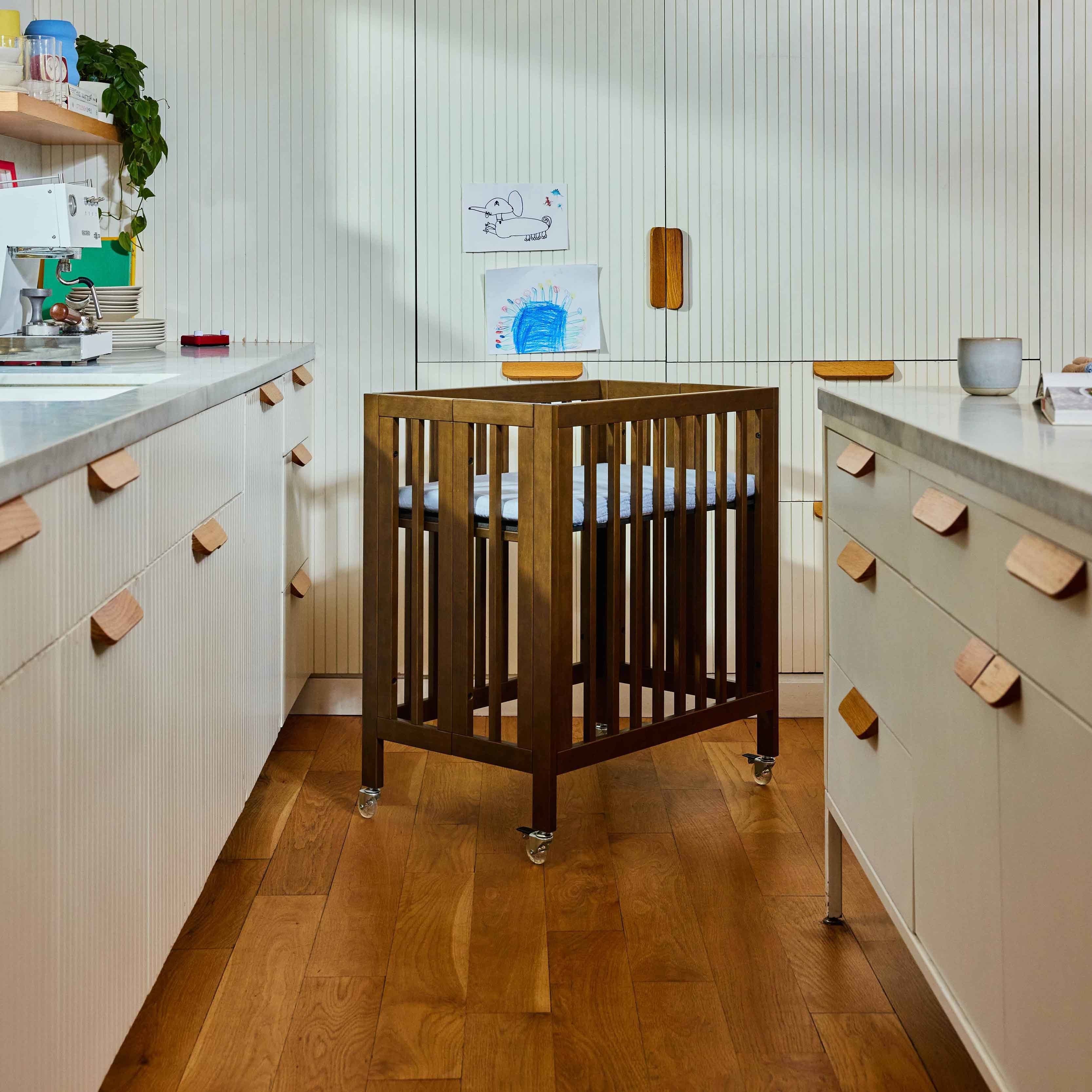 Rolli 9-in-1 Convertible All-Stages® Crib with Bassinet & Toddler Bed Conversion Kits