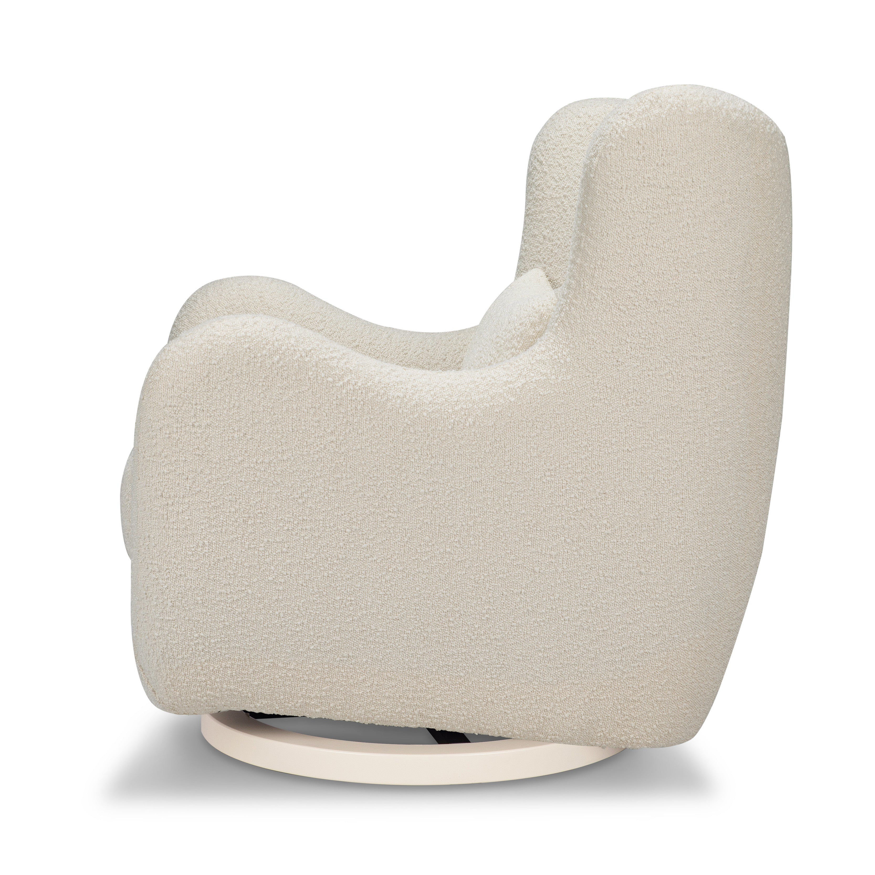 Swivel Glider in Boucle