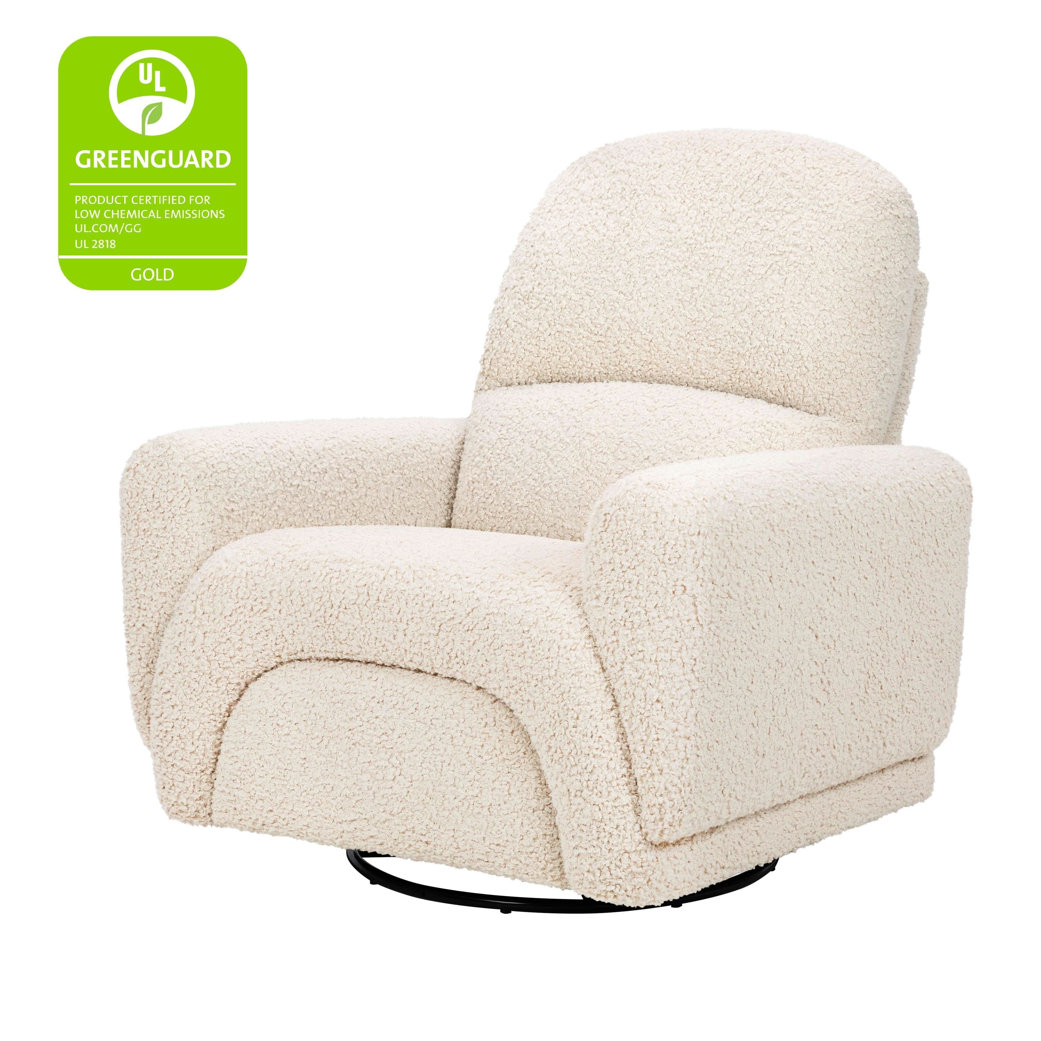 Rainbow Recliner and Swivel Glider in Teddy Loop
