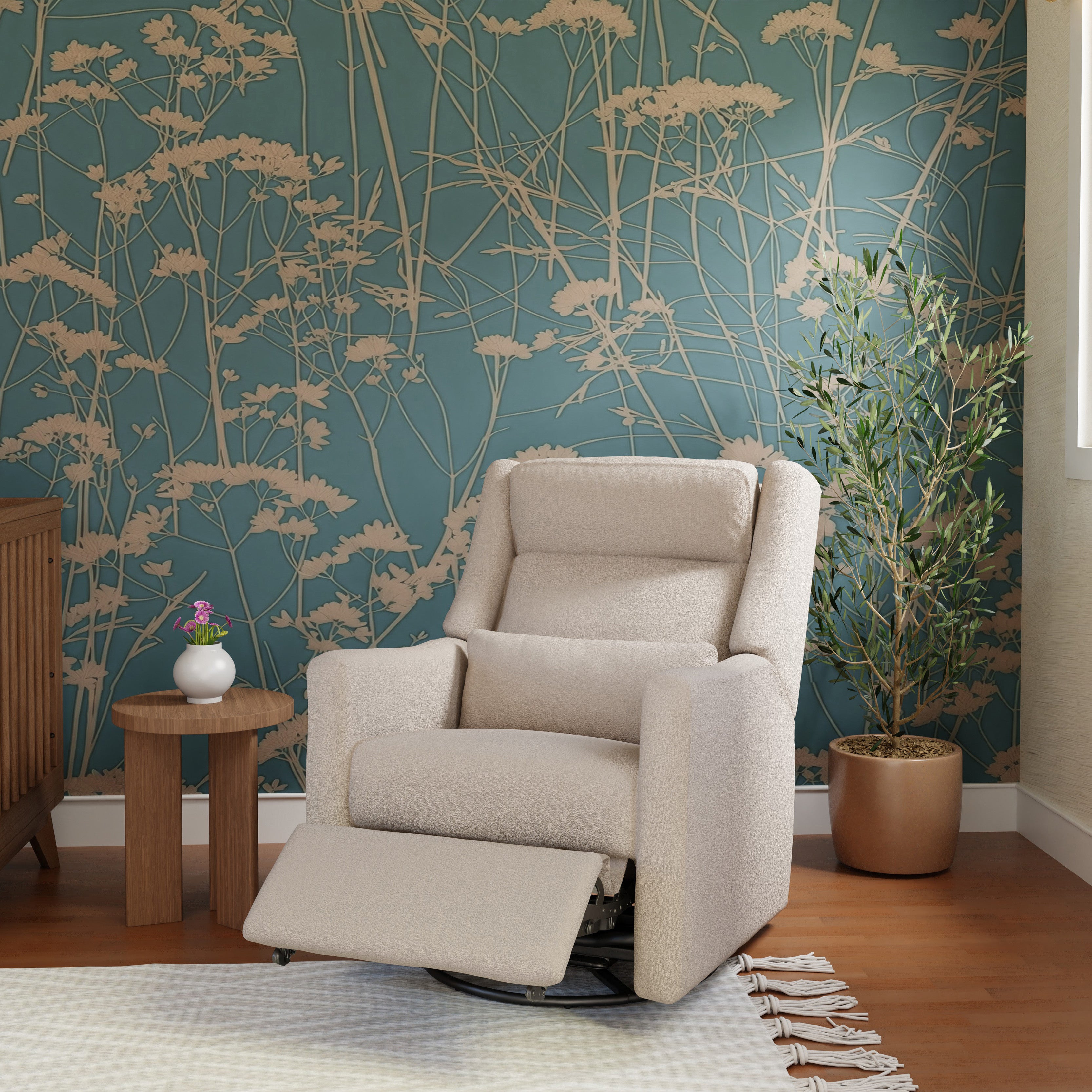 Kiwi Plus Power Recliner and Swivel Glider with Power Adjustable Headrest and USB Port