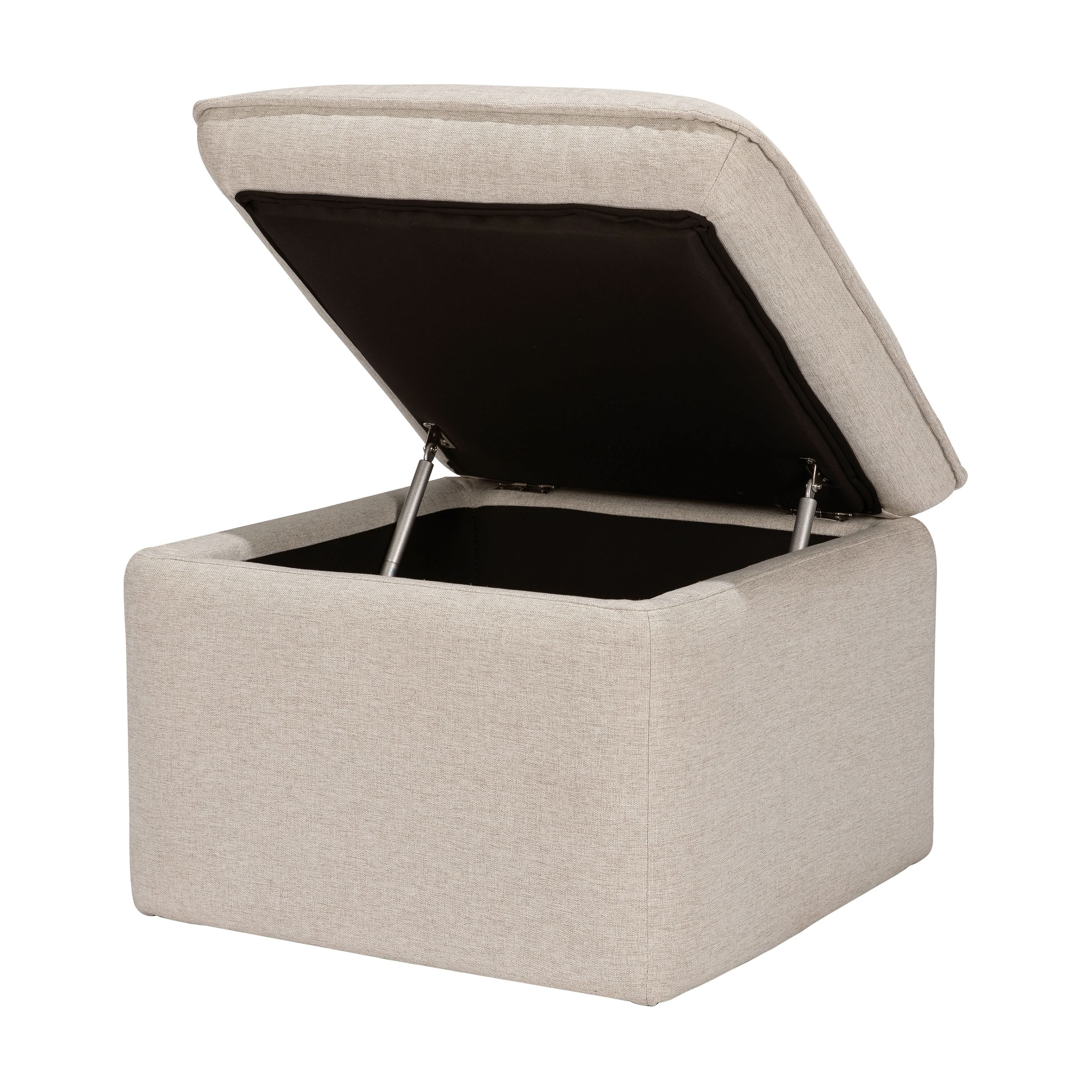Storage Ottoman in Eco-Performance Fabric | Water Repellent & Stain Resistant