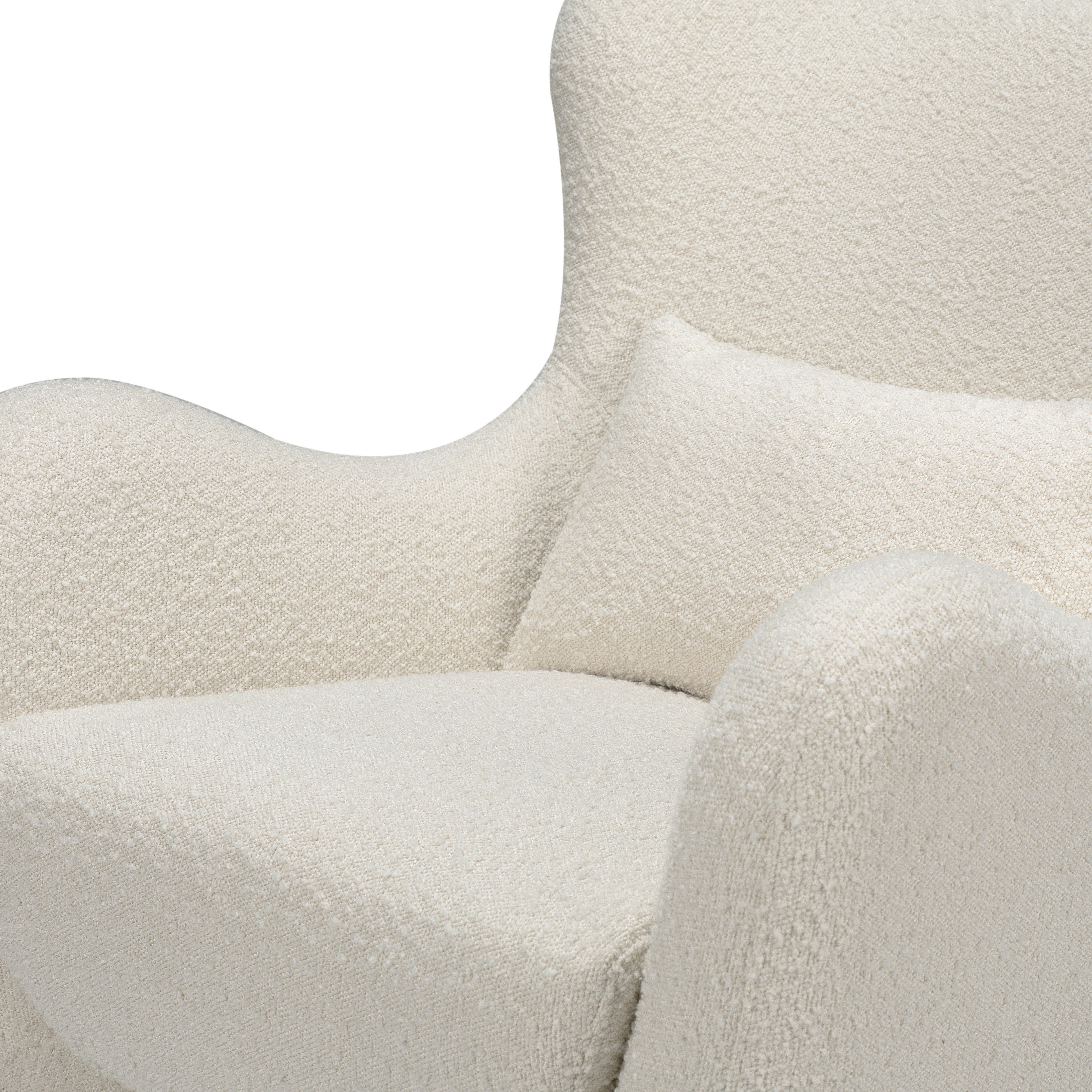 Swivel Glider in Boucle