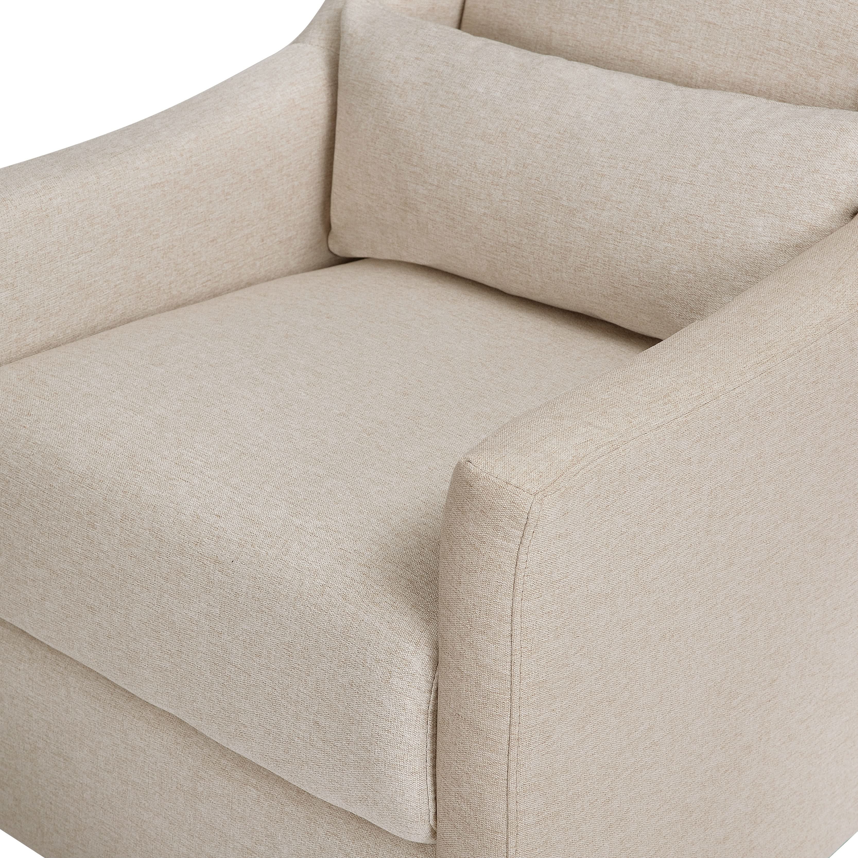 Swivel Glider and Ottoman in Eco-Performance Fabric | Water Repellent & Stain Resistant