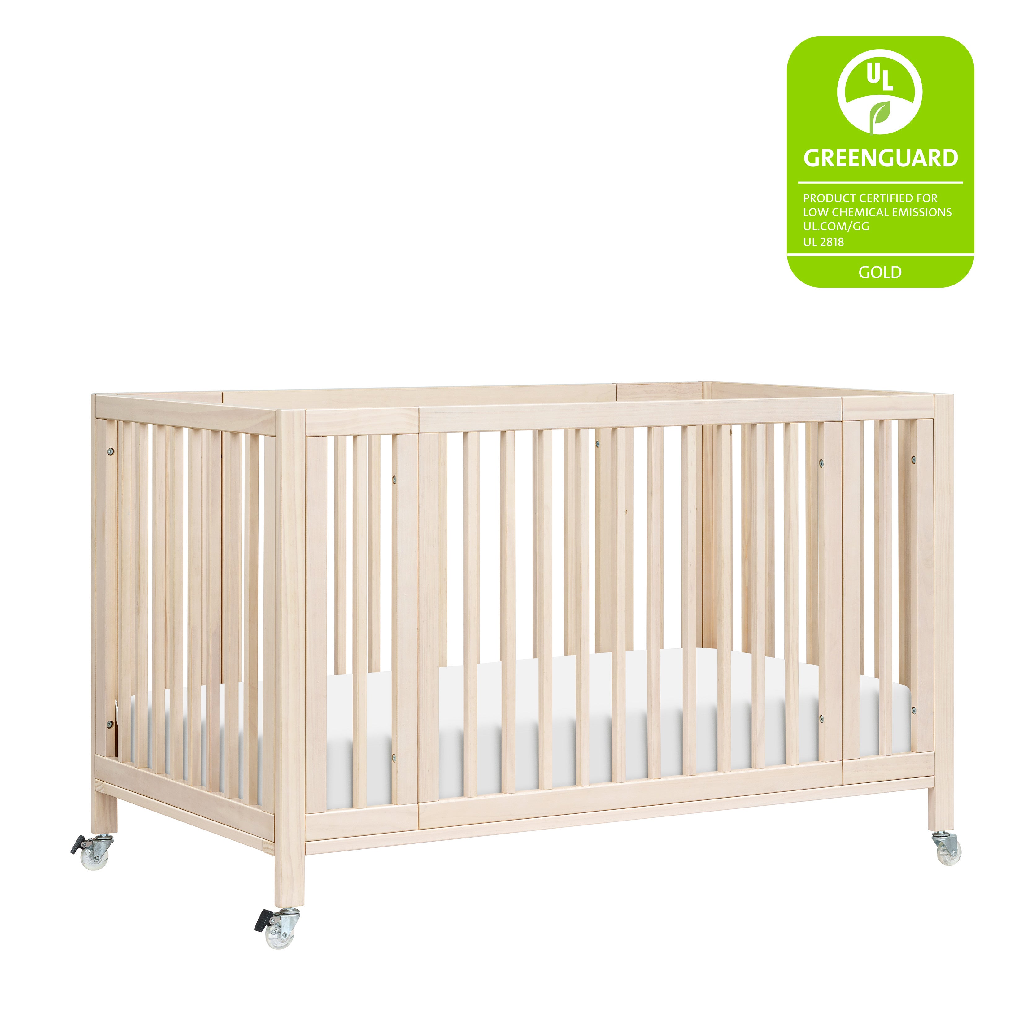 Rolli 9-in-1 Convertible All-Stages® Crib with Bassinet & Toddler Bed Conversion Kits