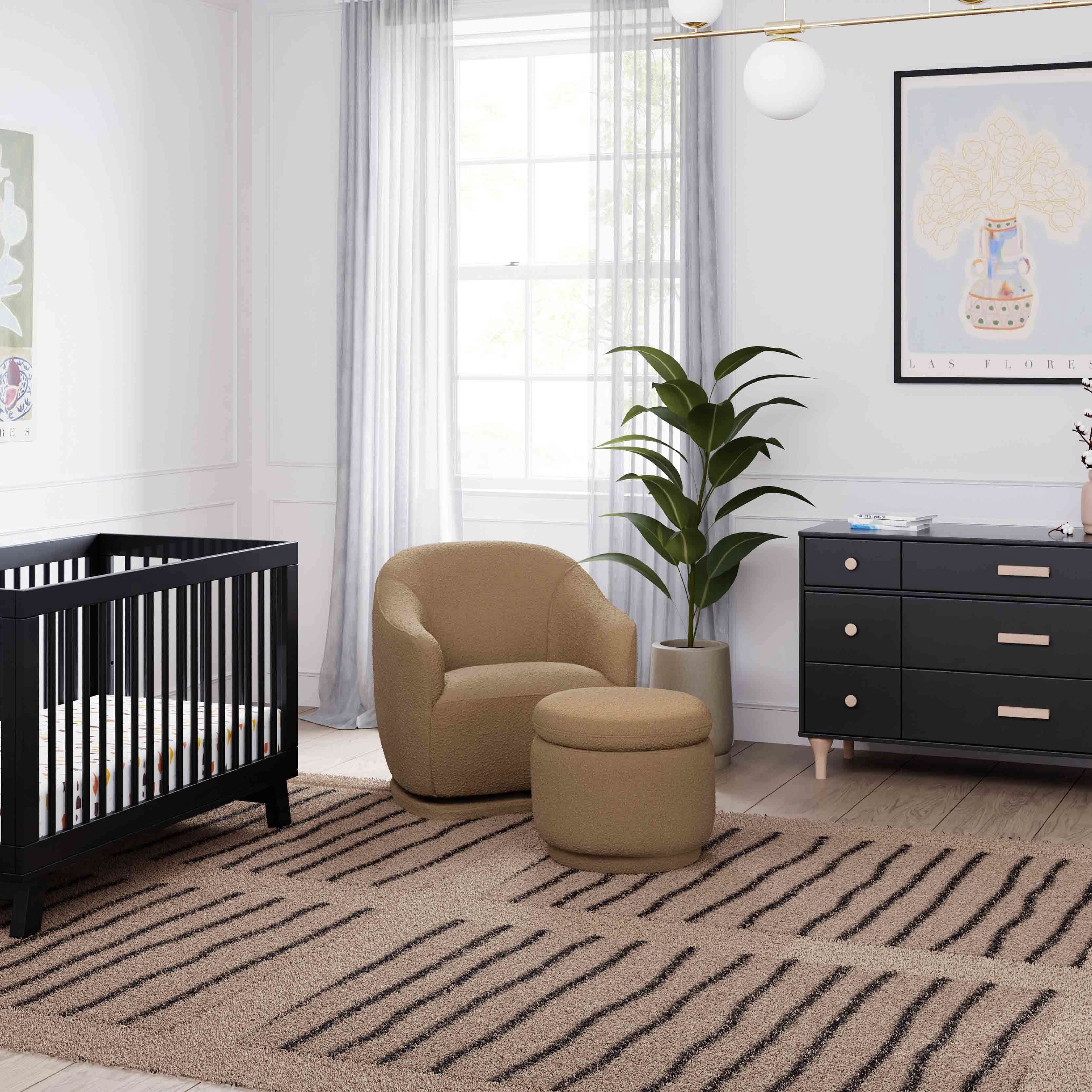 Storage Ottoman in Boucle