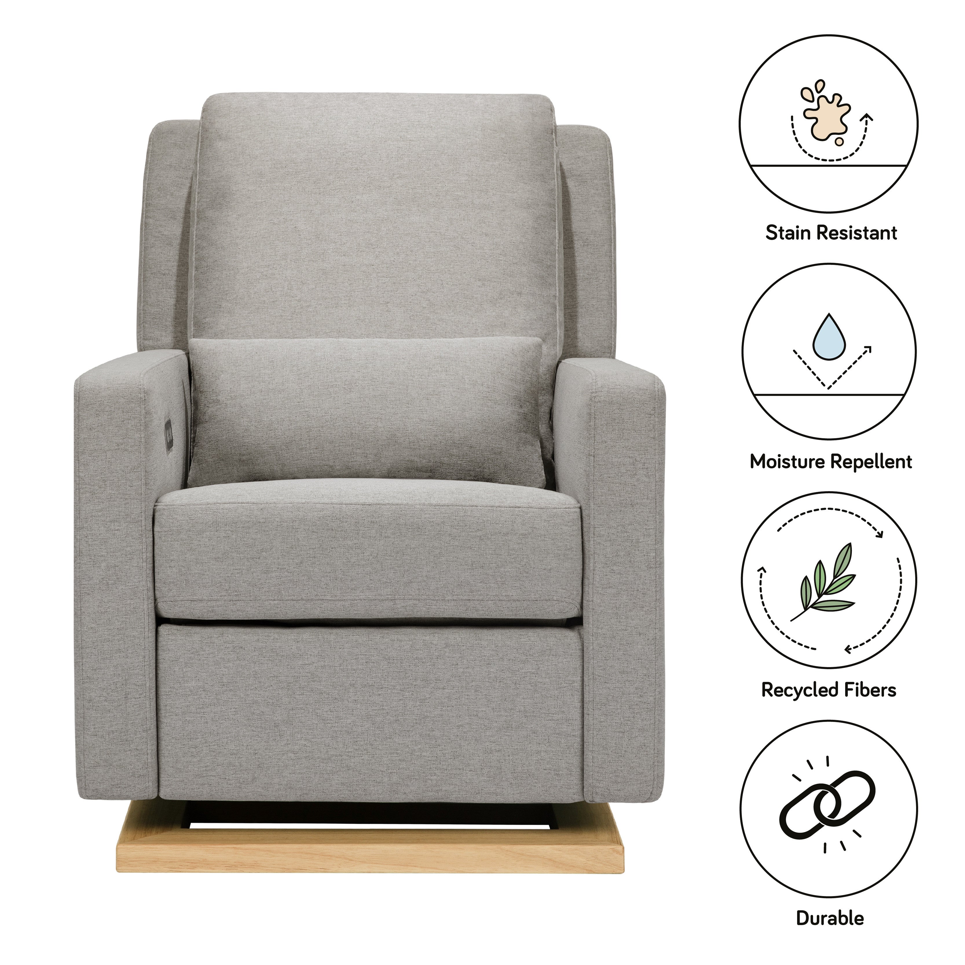 Electronic Recliner and Glider with USB Port