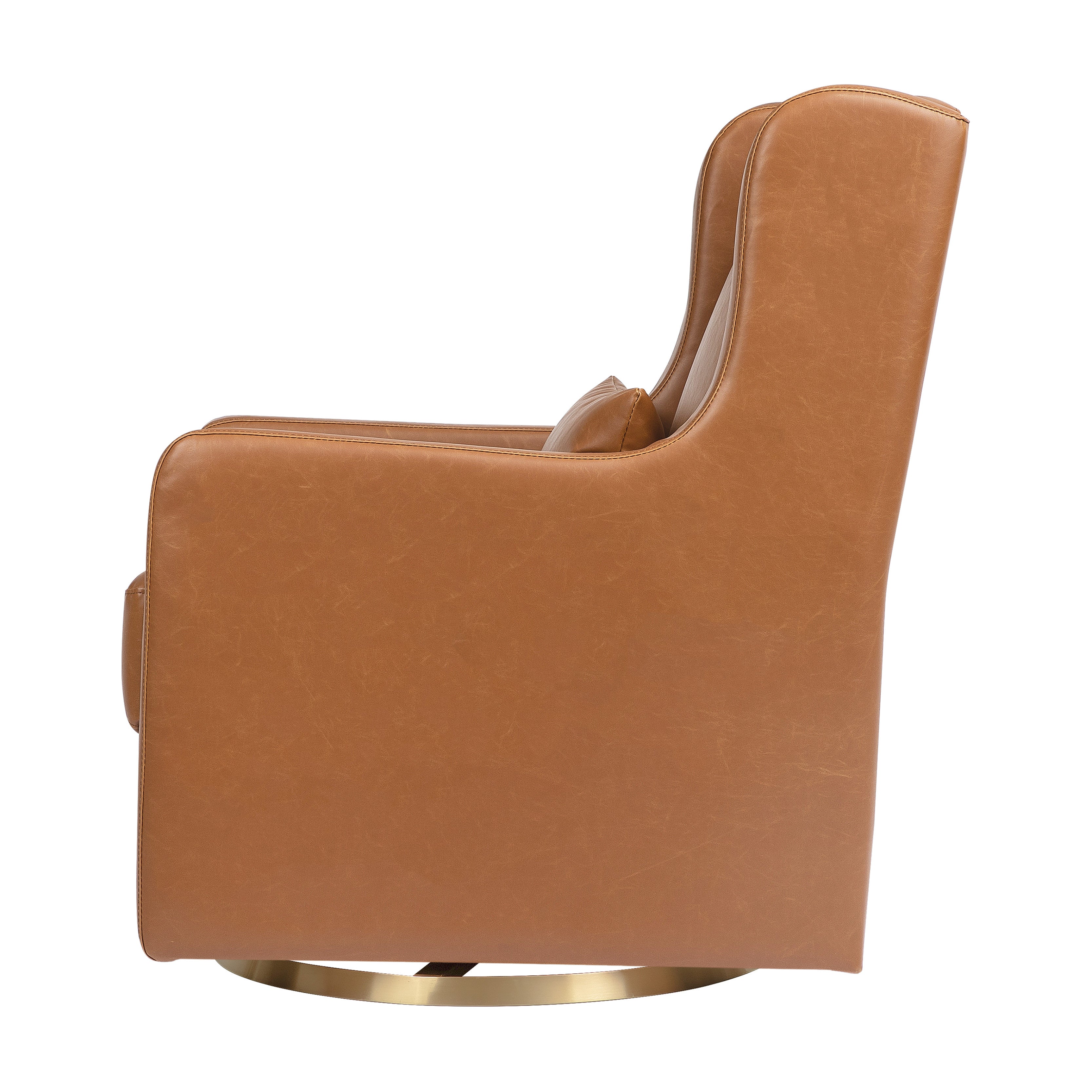 Swivel Glider in Vegan Leather