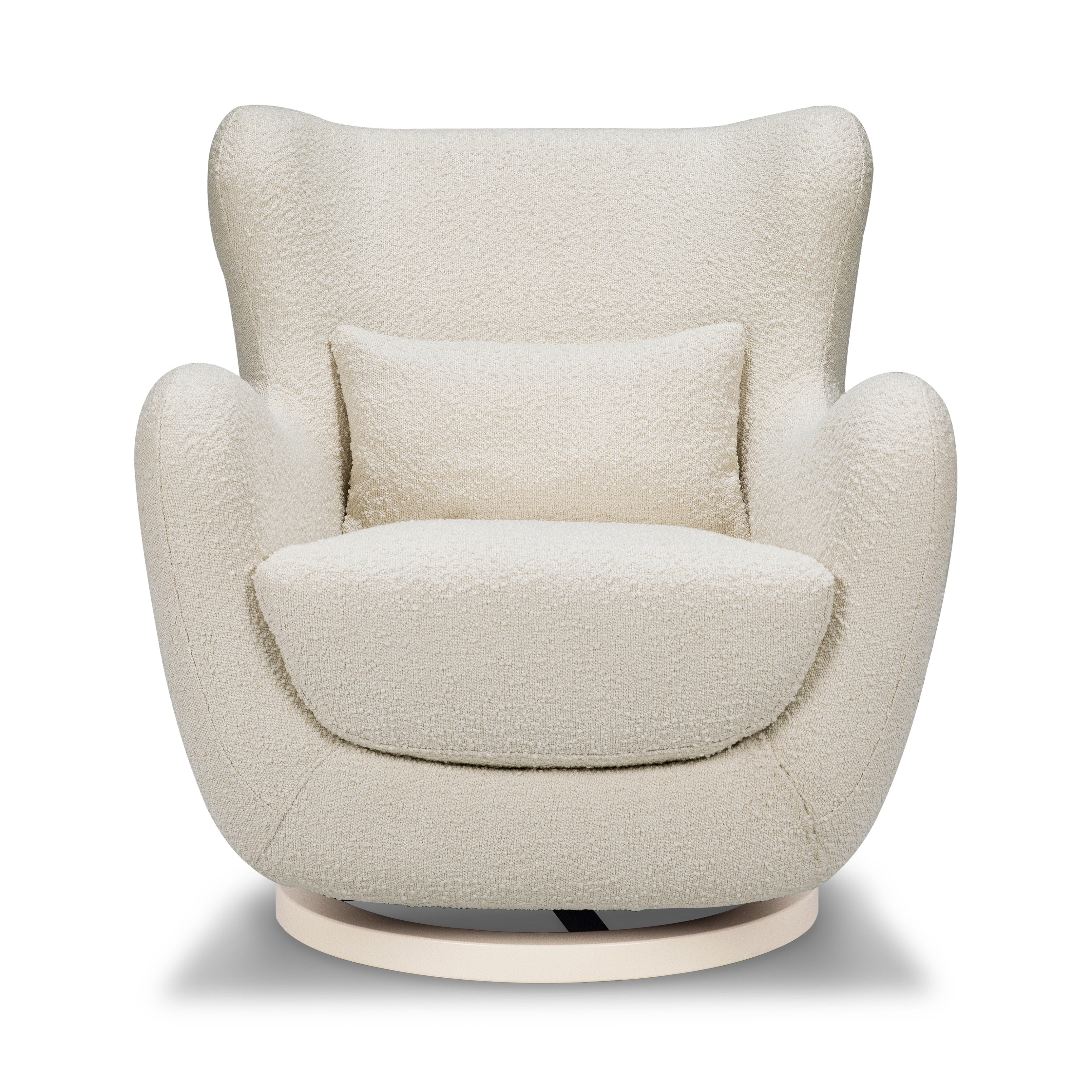 Swivel Glider in Boucle