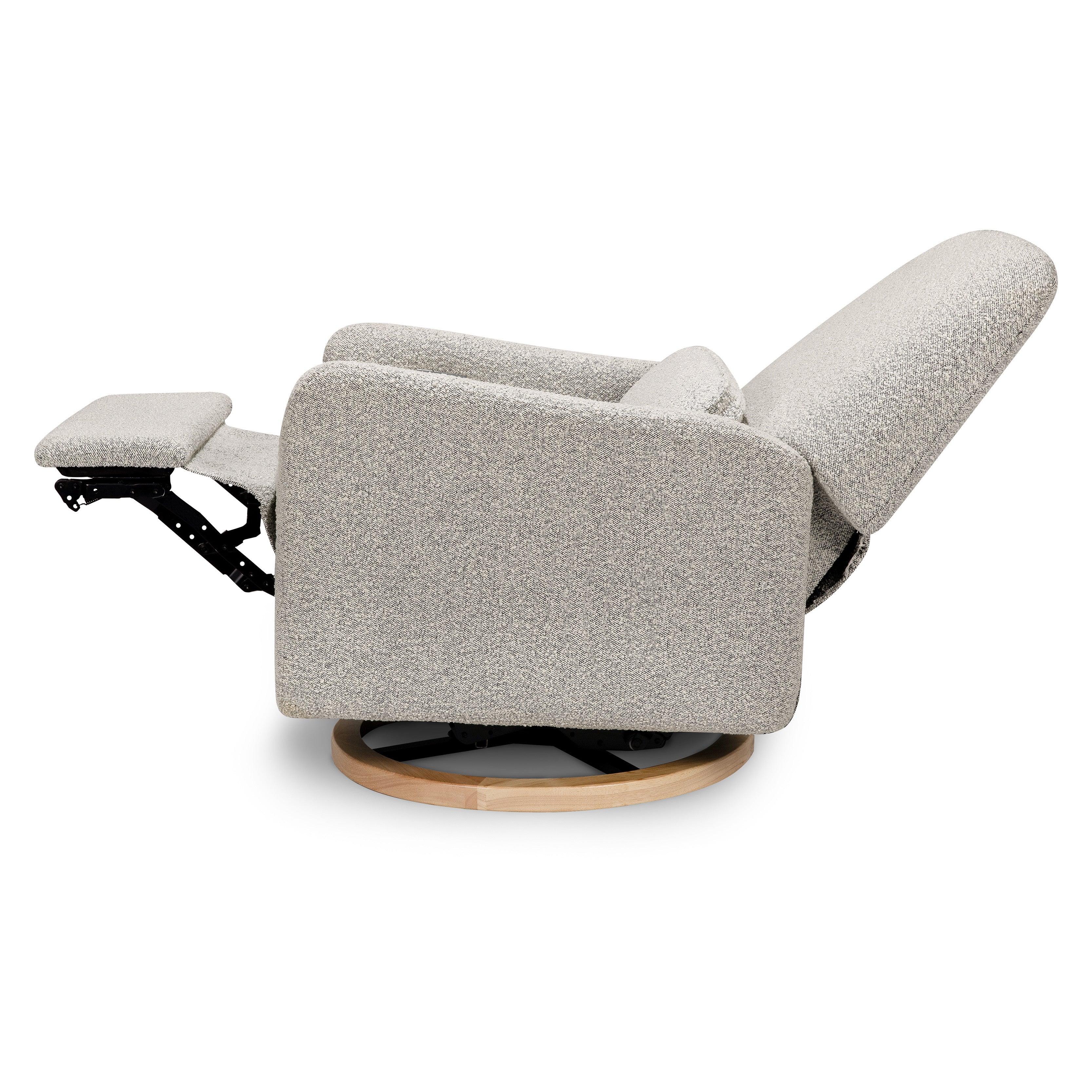 Arc Electronic Recliner and Swivel Glider in Boucle with USB port