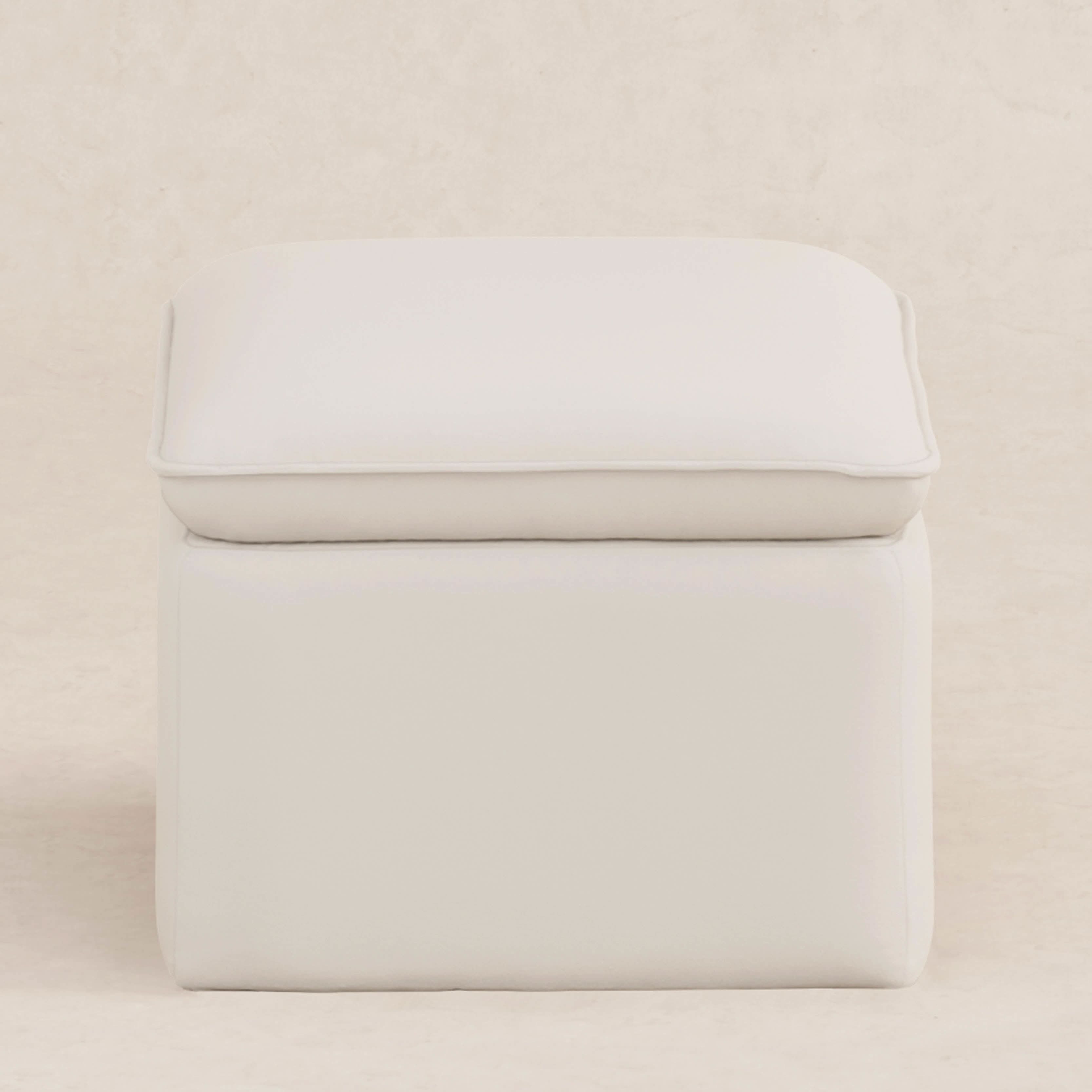 Storage Ottoman in Eco-Performance Fabric | Water Repellent & Stain Resistant