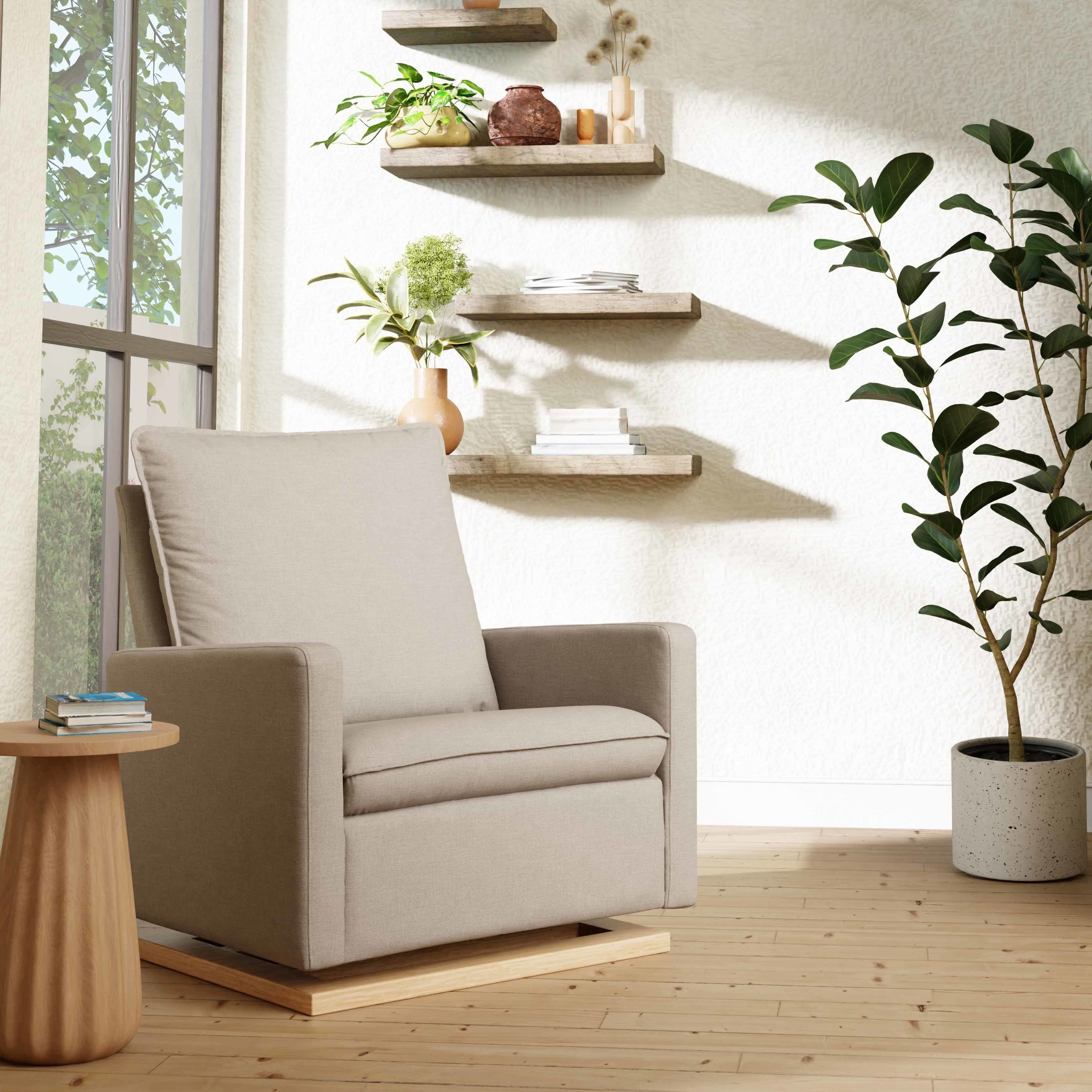 Pillowback Chair and a Half Glider in Eco-Performance Fabric | Water Repellent & Stain Resistant