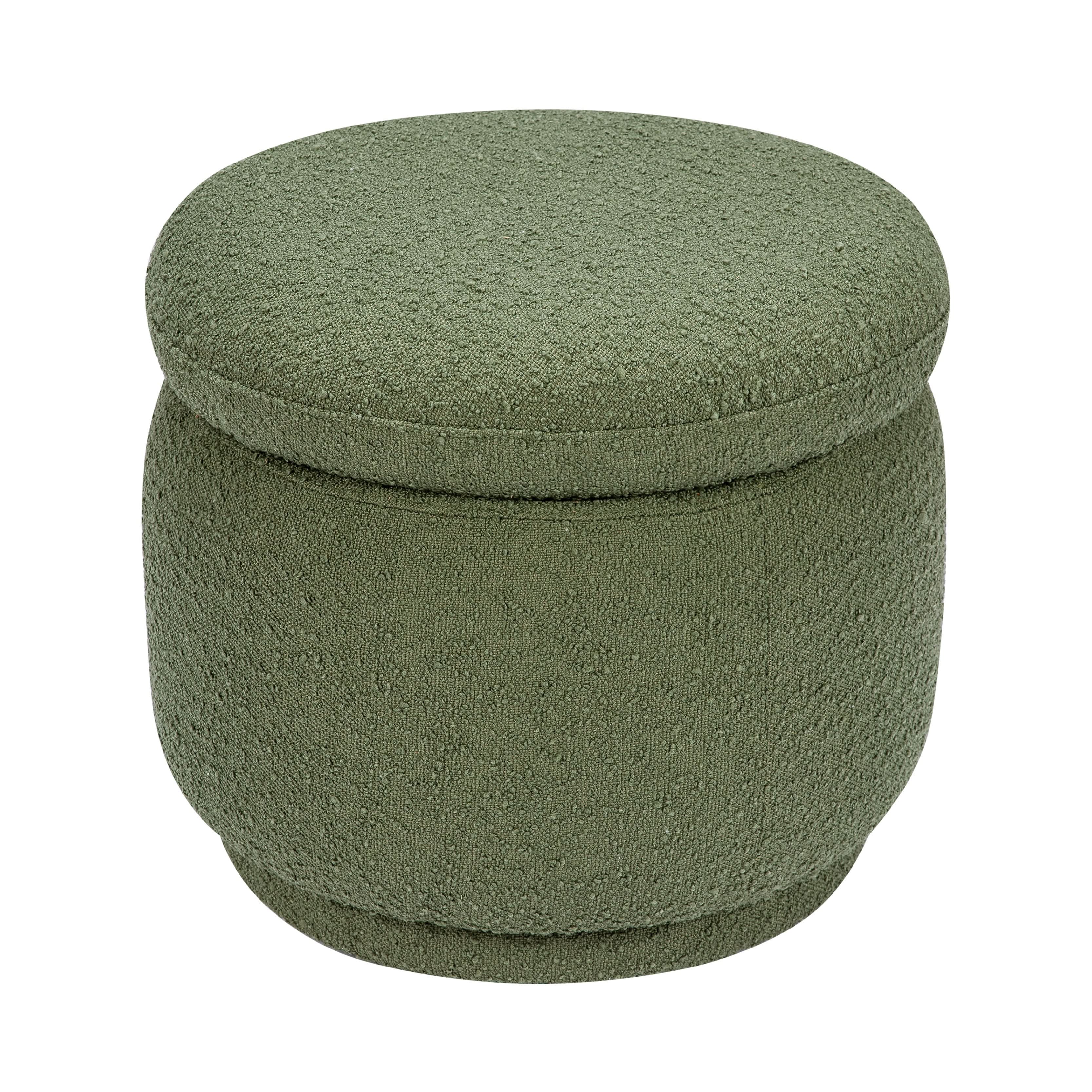 Storage Ottoman in Boucle