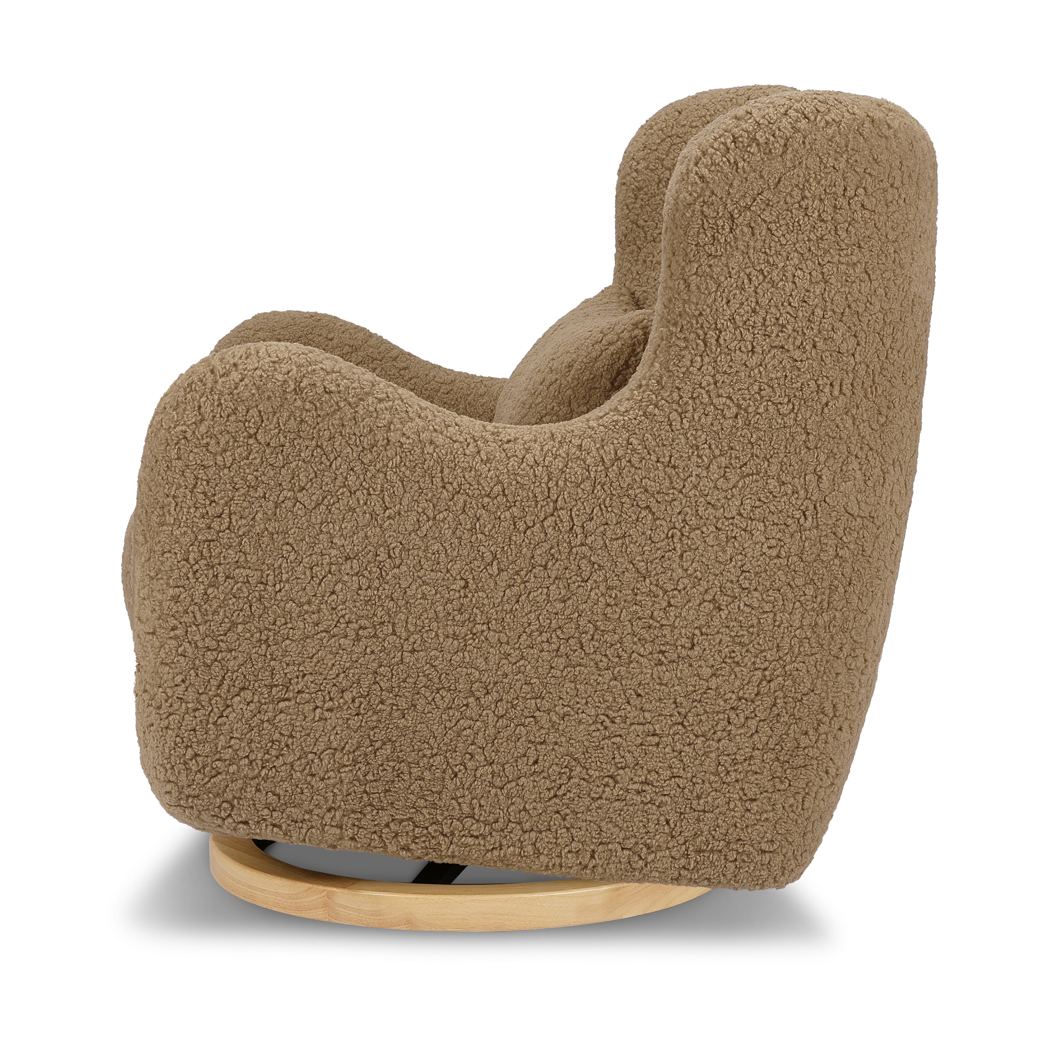 Swivel Glider in Shearling