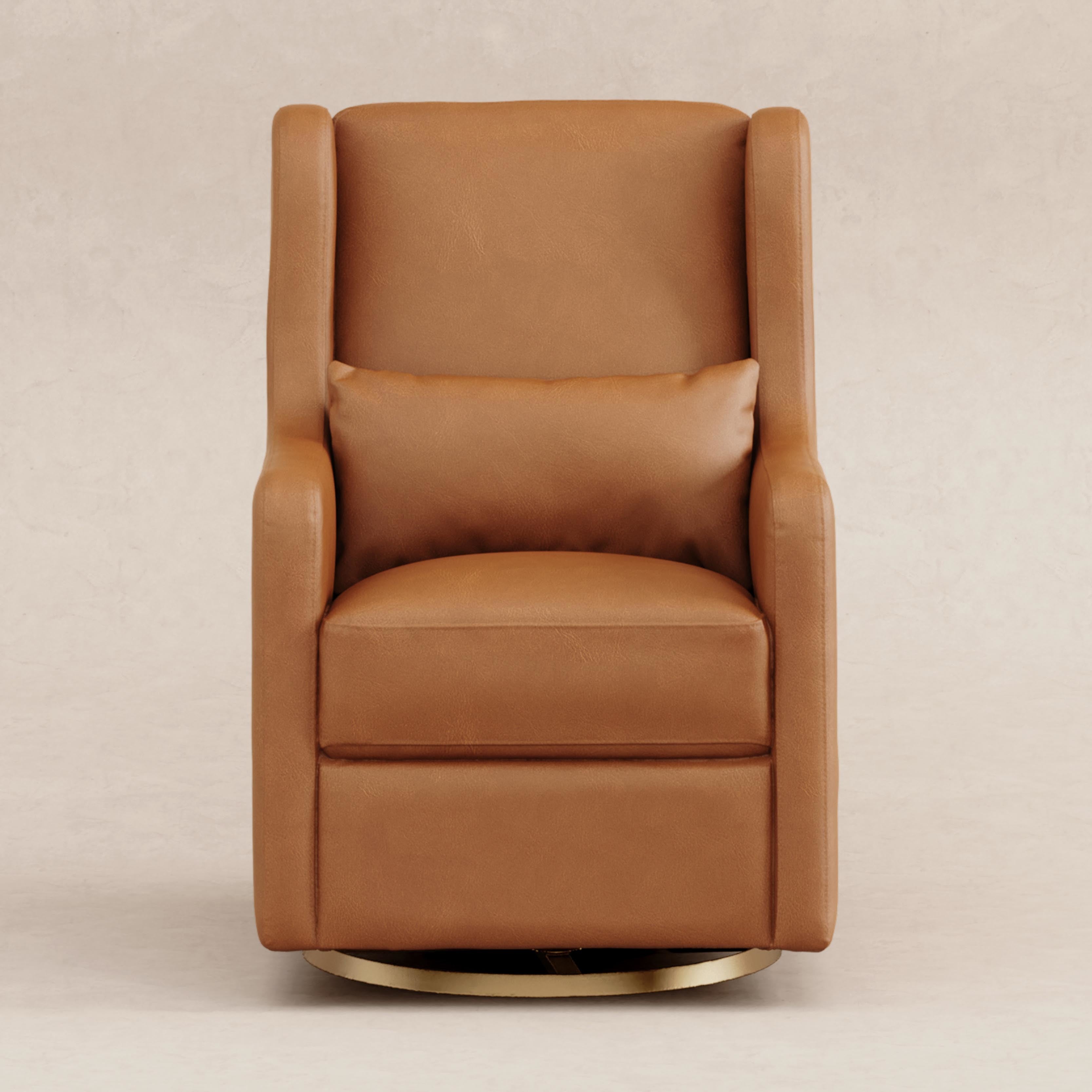 Swivel Glider in Vegan Leather