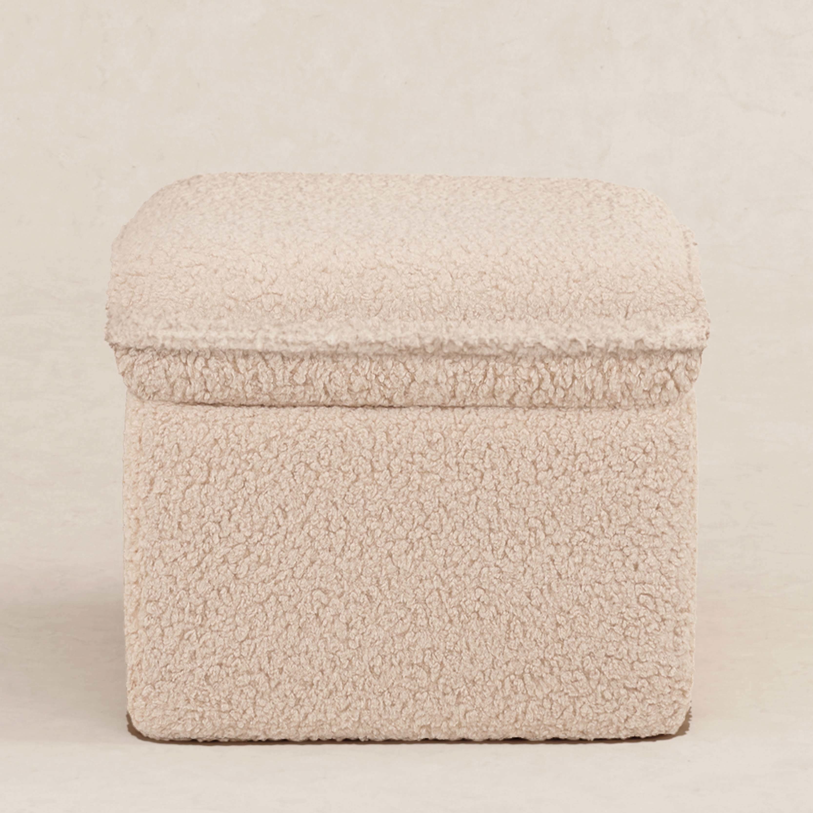 Cali Storage Ottoman in Shearling