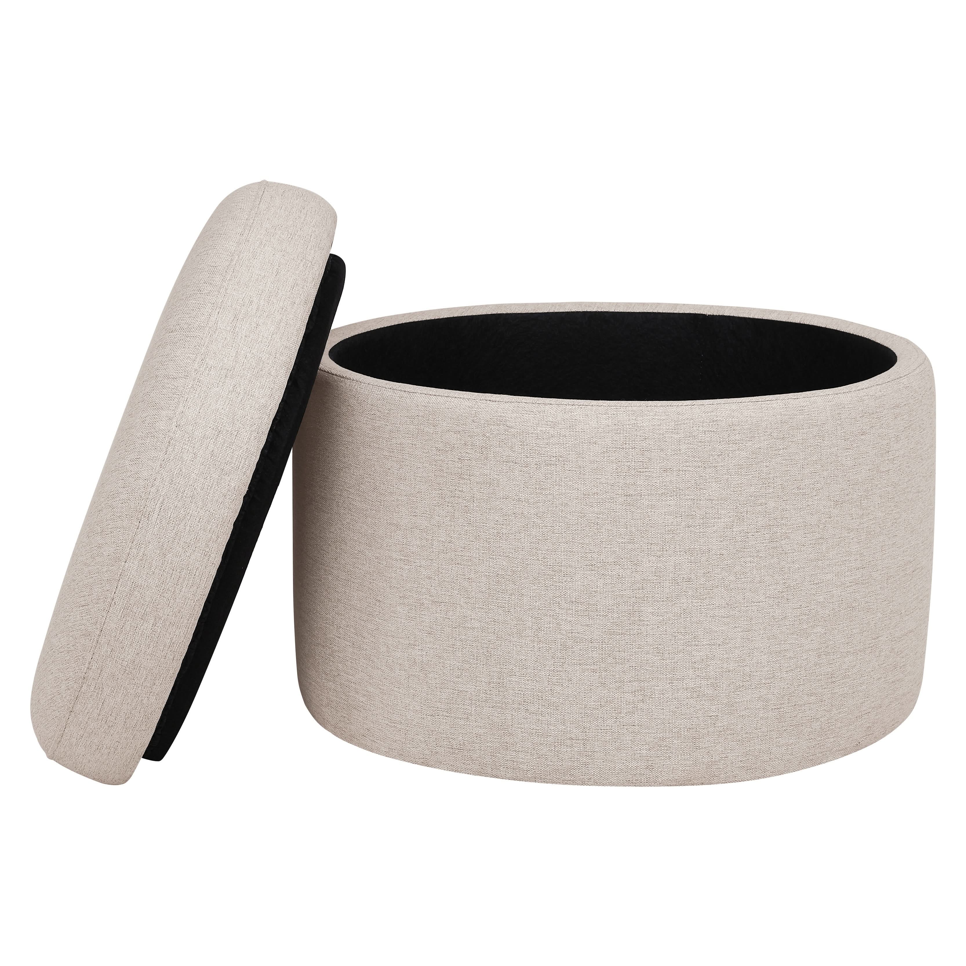 Storage Ottoman in Eco-Performance Fabric | Water Repellent & Stain Resistant