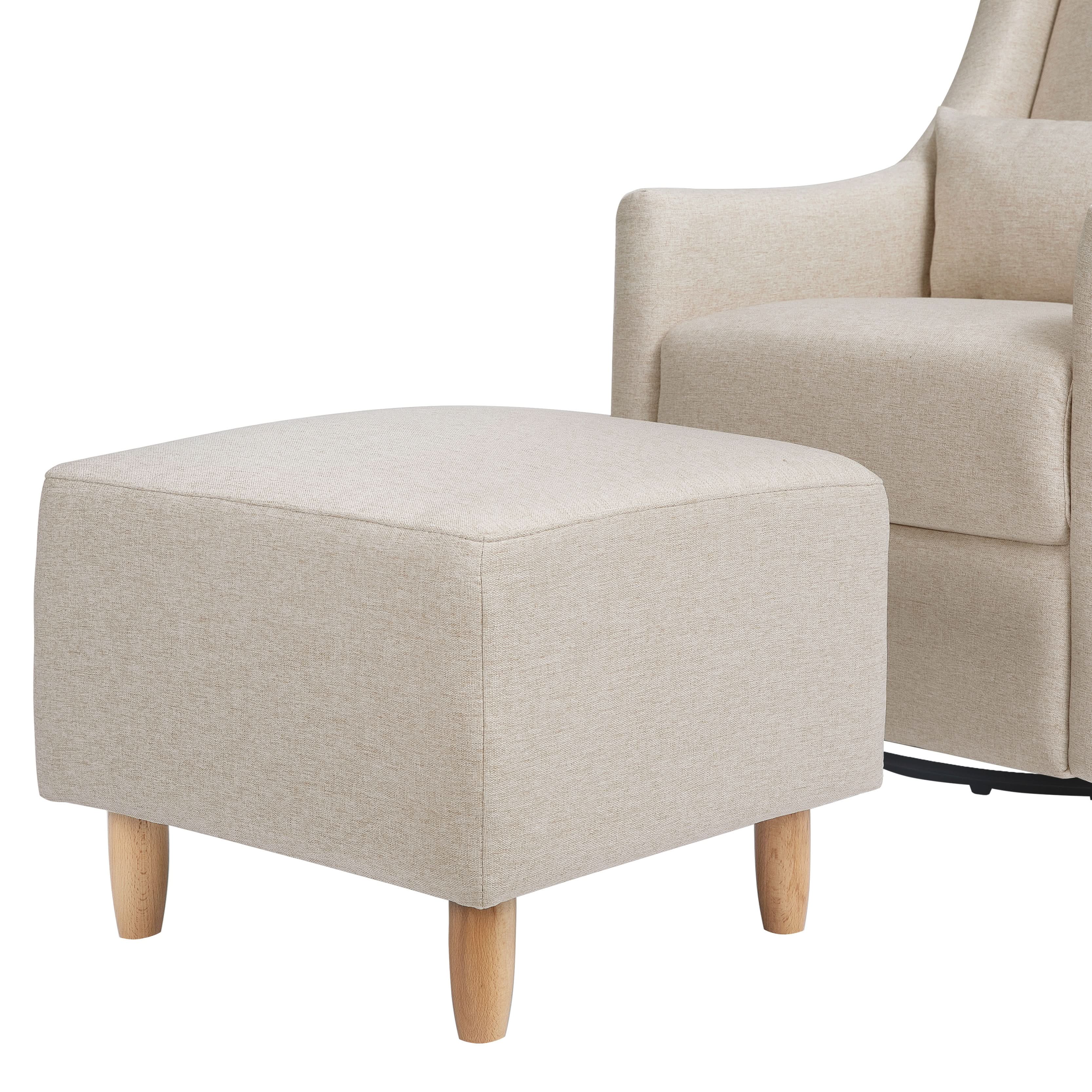 Swivel Glider and Ottoman in Eco-Performance Fabric | Water Repellent & Stain Resistant