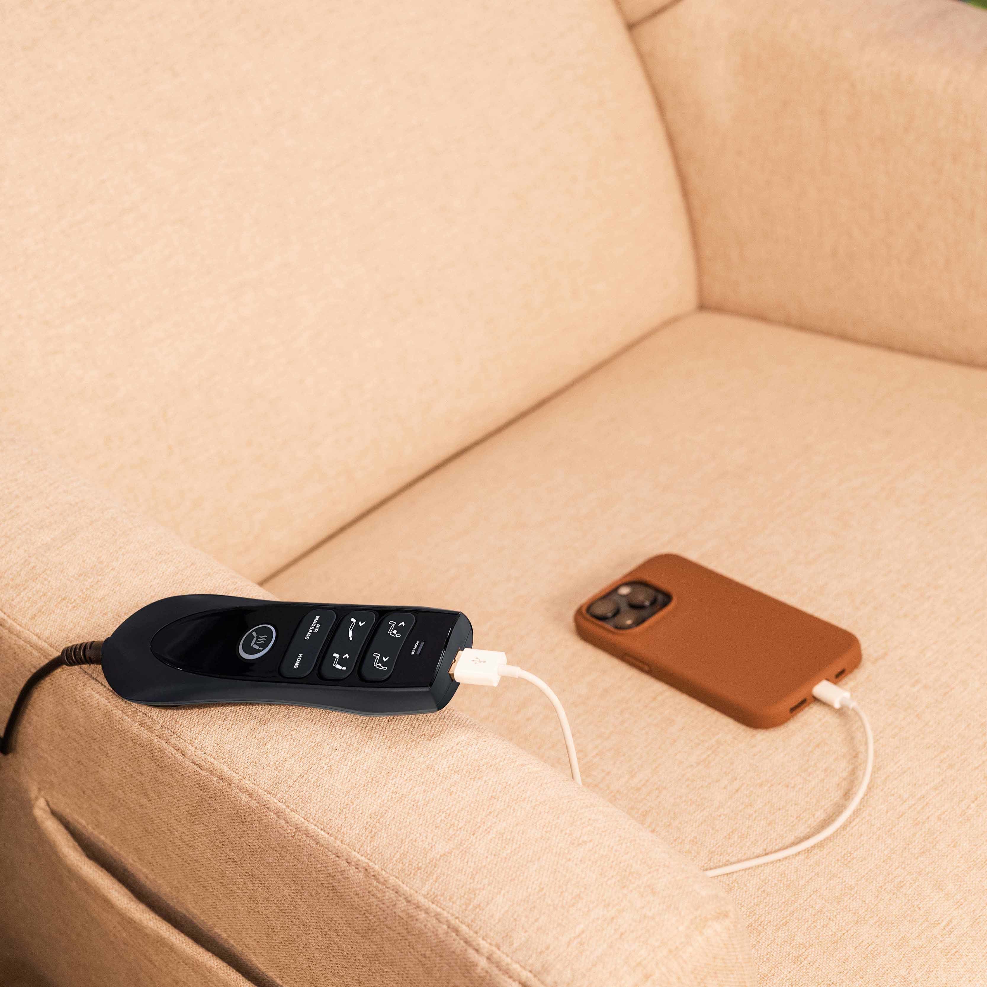 Deluxe Power Recliner and Swivel Glider with Heat and Massage