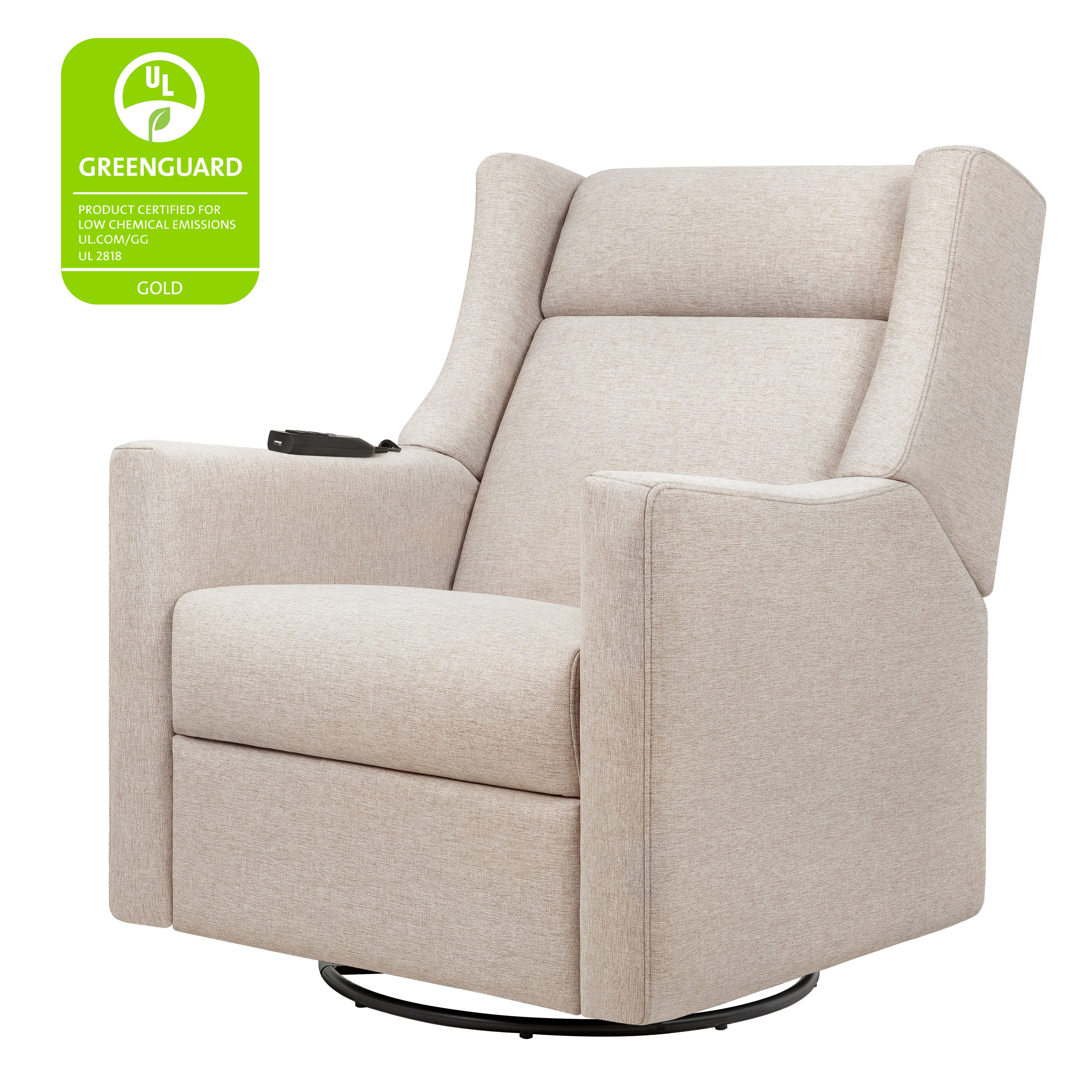 Deluxe Power Recliner and Swivel Glider with Heat and Massage