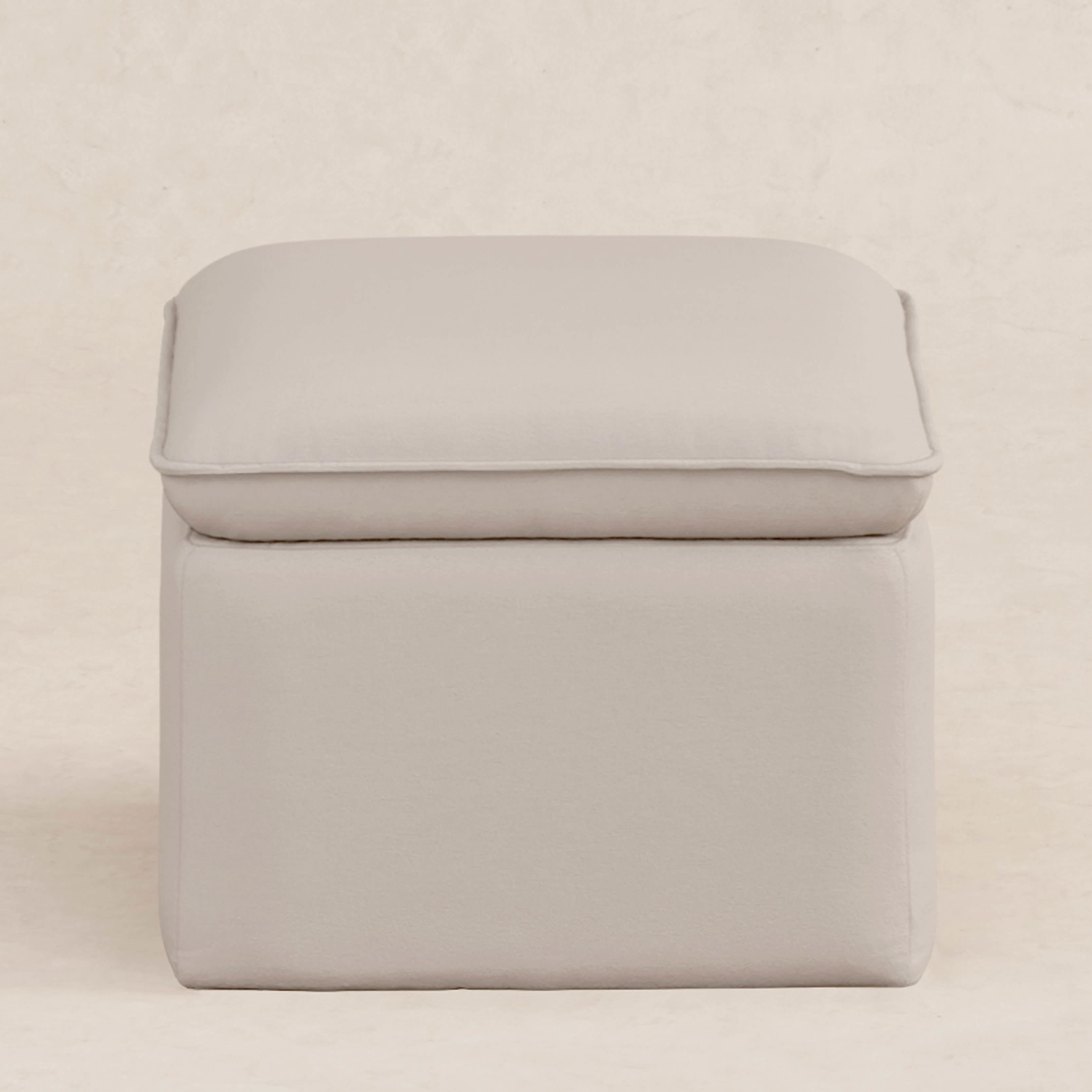 Storage Ottoman in Eco-Performance Fabric | Water Repellent & Stain Resistant