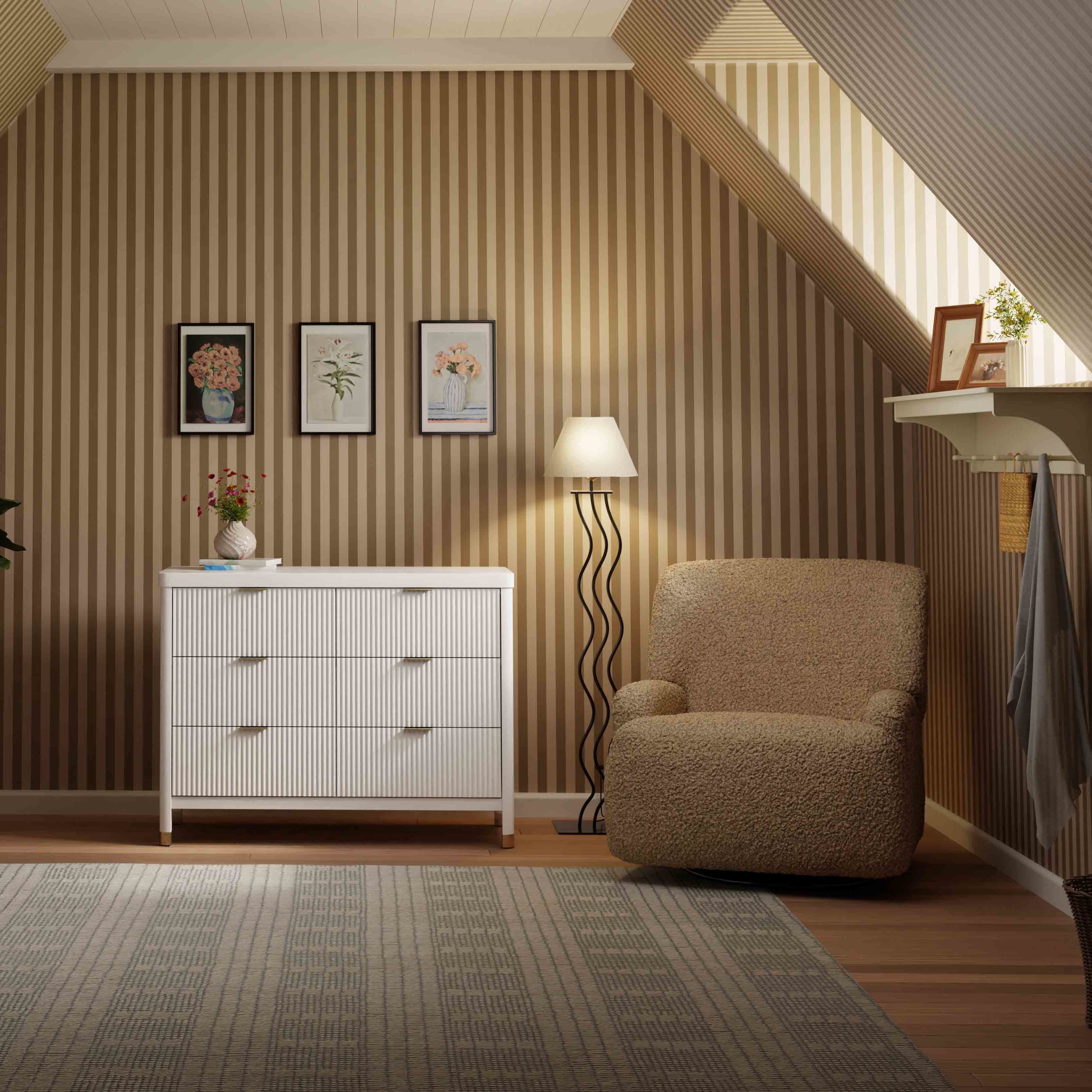 Extra Wide Recliner and Swivel Glider