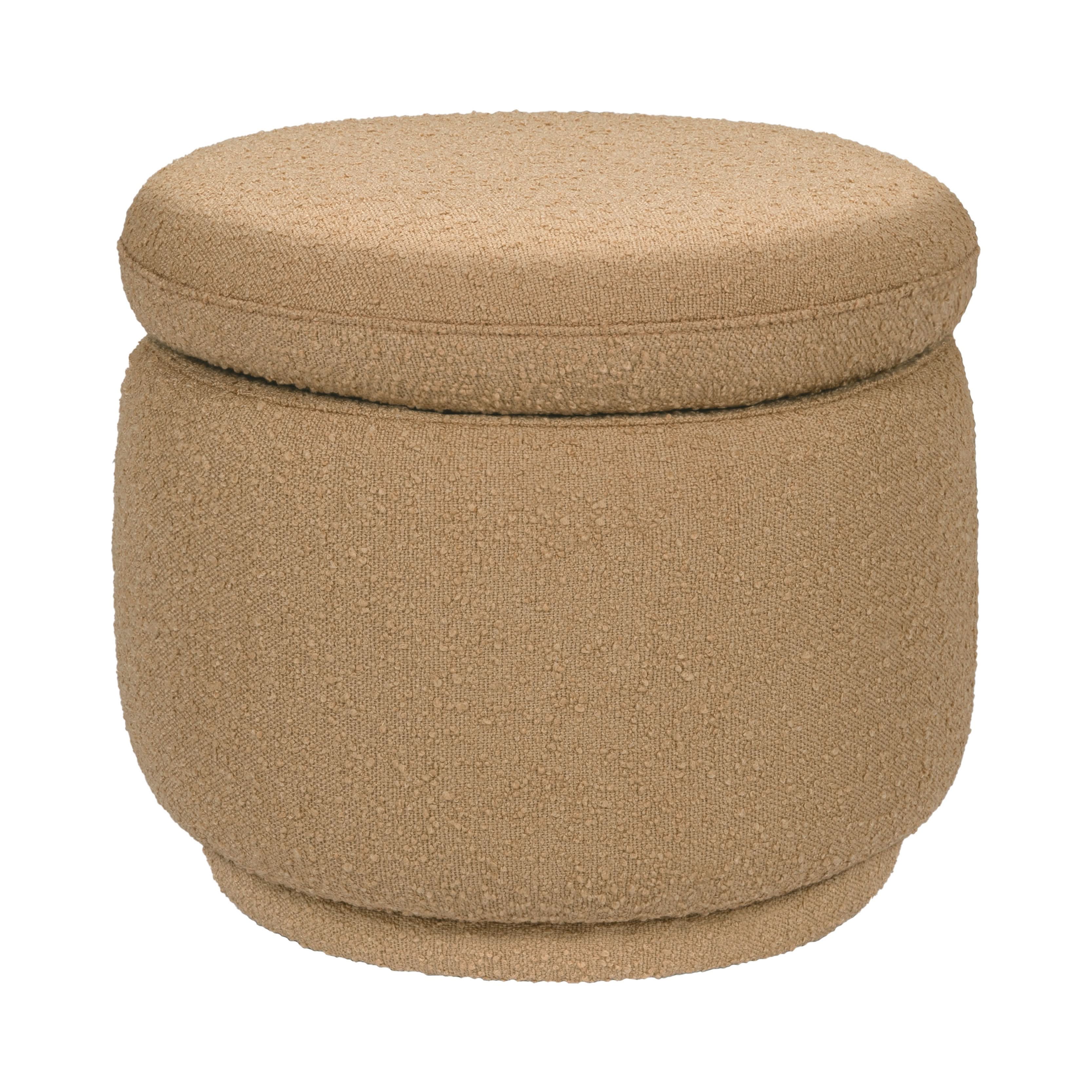 Storage Ottoman in Boucle