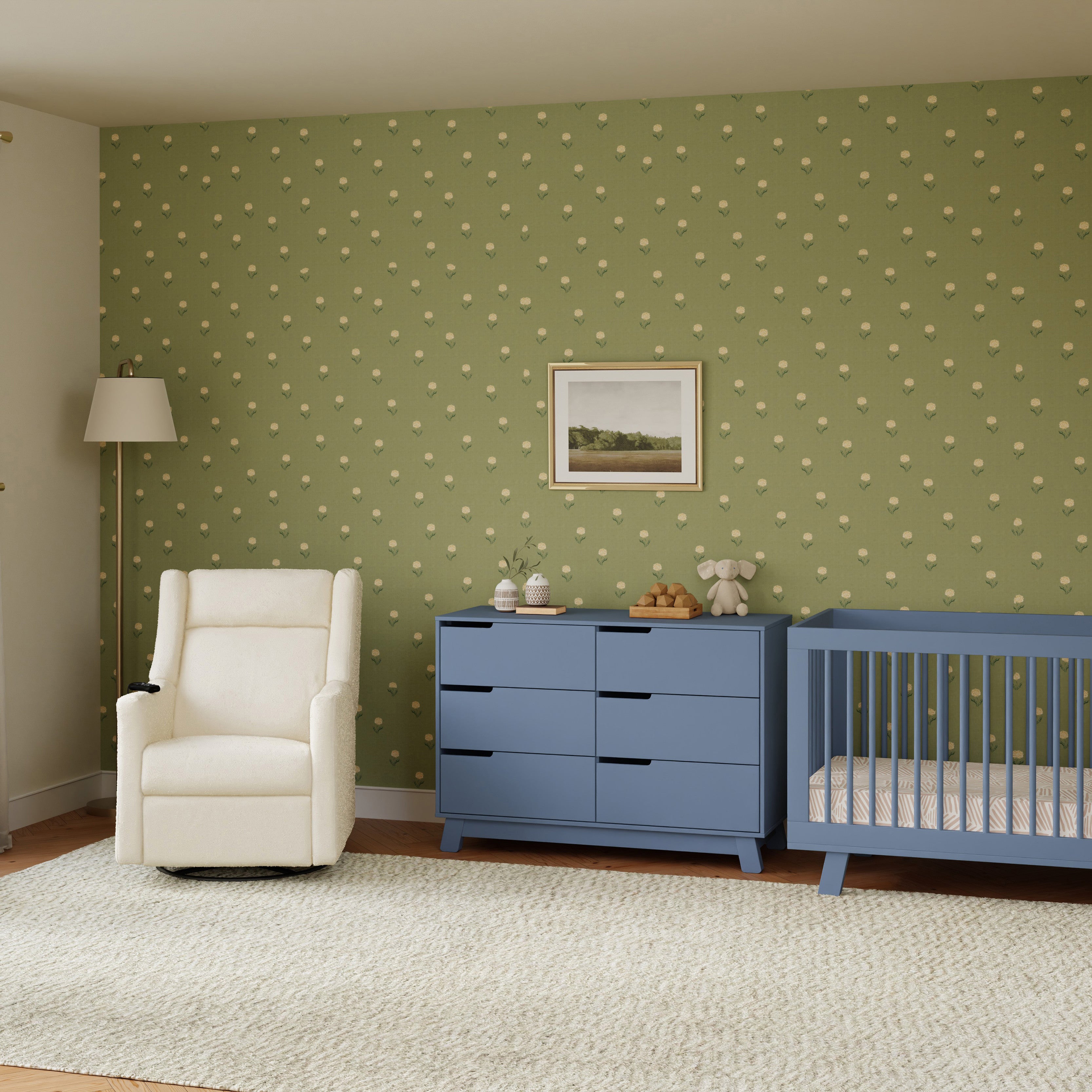 Deluxe Power Recliner and Swivel Glider with Heat and Massage